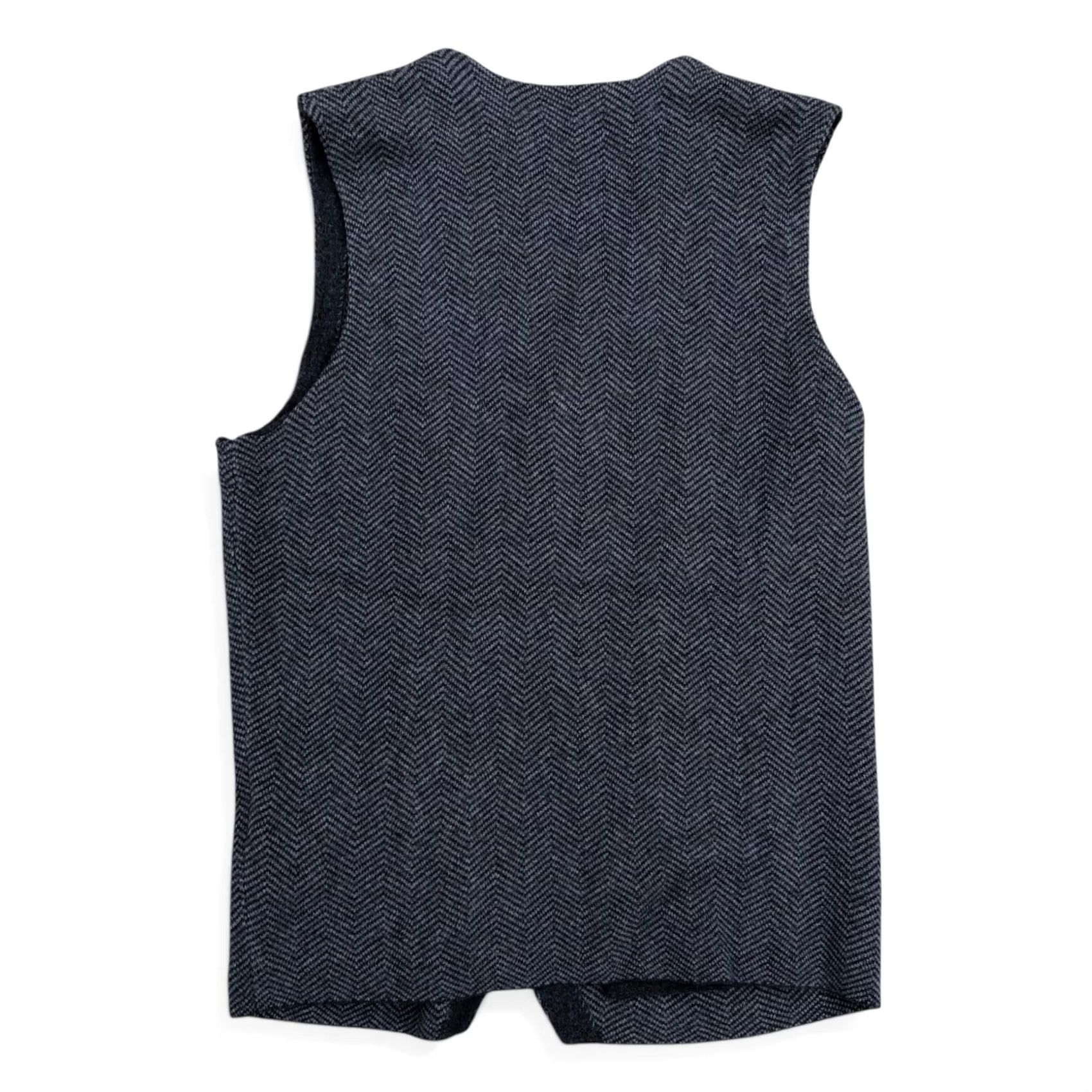 Vintage WOOLOVERS Sweater Vest Men's MED Grey Cotton Cashmere Blend Herringbone Button Size US M / EU 48-50 / 2 - 2 Thumbnail