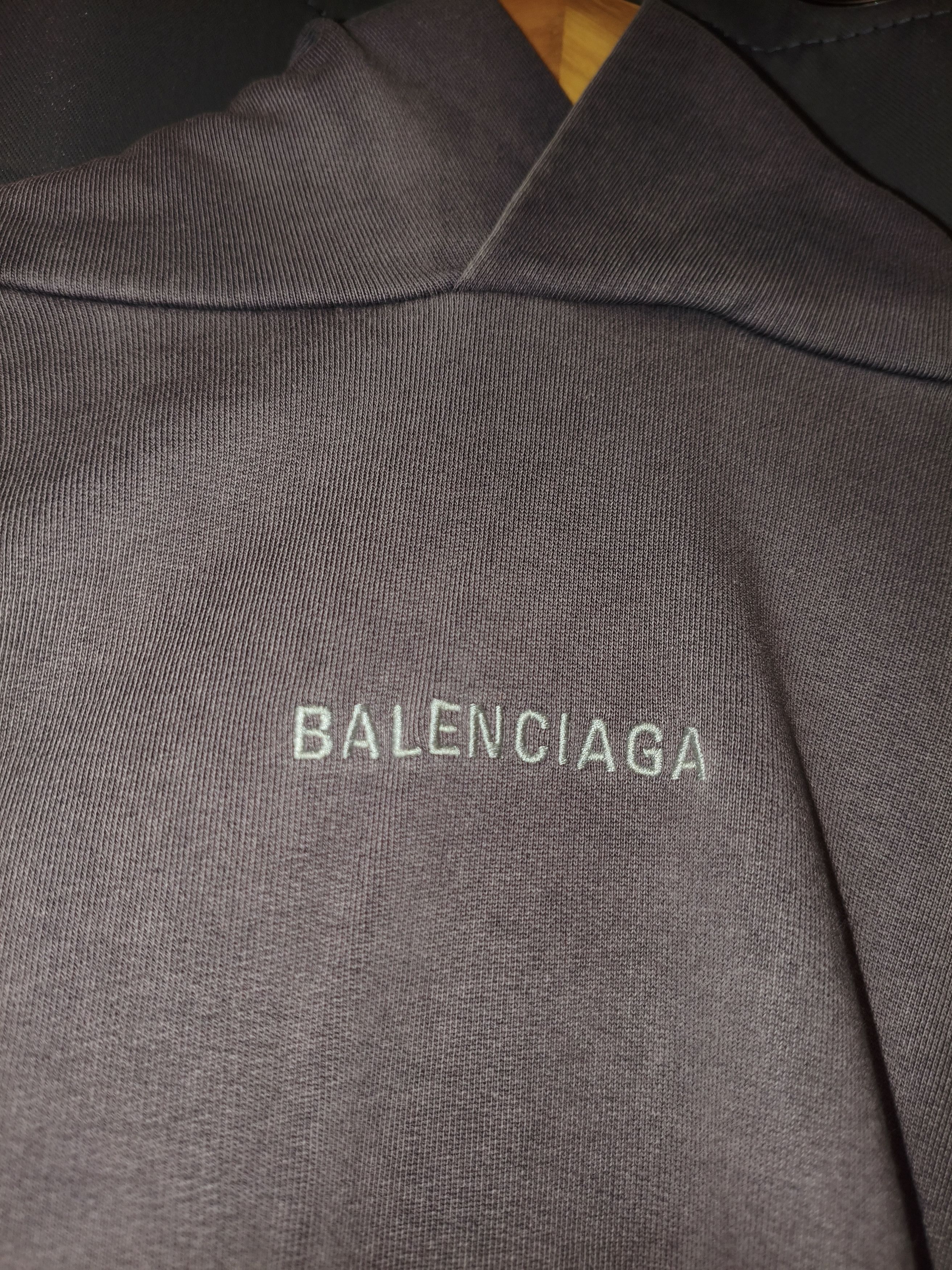 Balenciaga Balenciaga Embroidered Classic Logo Faded Purple Gray Size US XXL / EU 58 / 5 - 8 Thumbnail