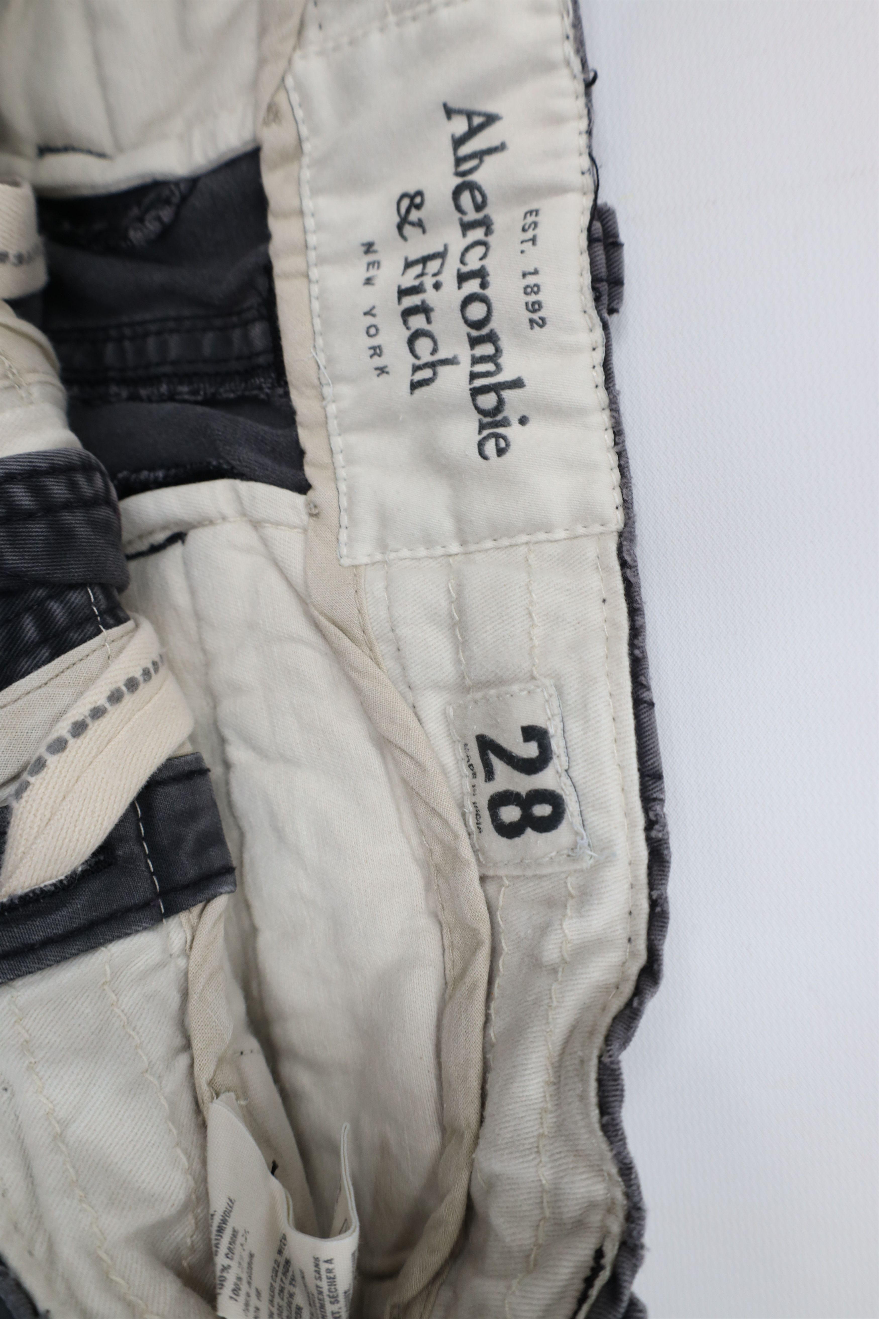 Abercrombie & Fitch Vintage 90s Y2K Abercrombie & Fitch Fly Heavyweight Shorts Size US 28 / EU 44 - 9 Thumbnail