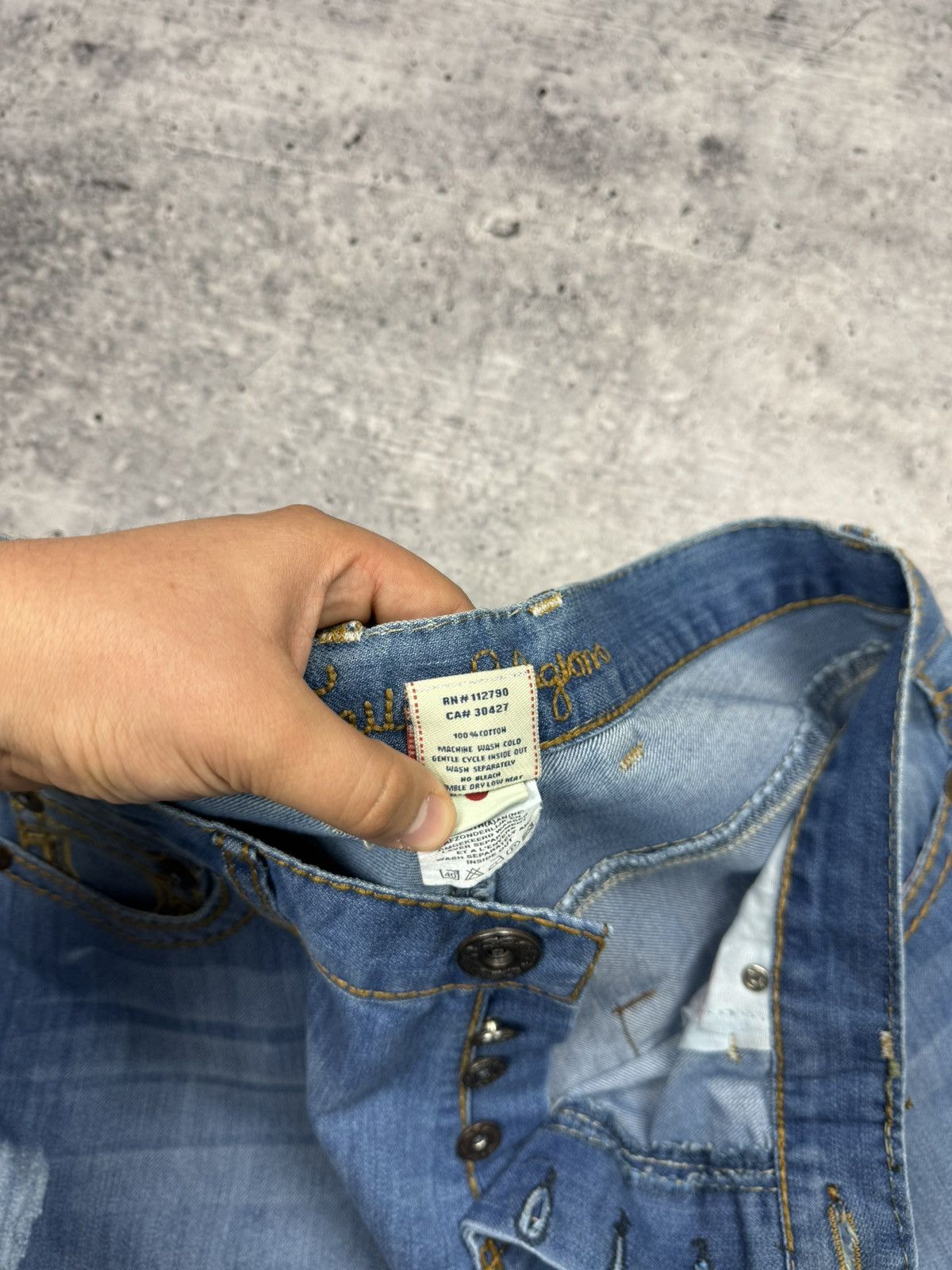 True Religion Vintage True Religion Y2K Knit Stonewashed Jeans Pants USA Size US 36 / EU 52 - 11 Thumbnail