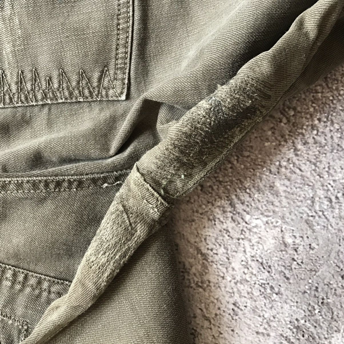 Vintage Vintage 90s Distressed Flared Jeans Low Rise Grunge Y2K 28 Size 28" / US 6 / IT 42 - 6 Thumbnail