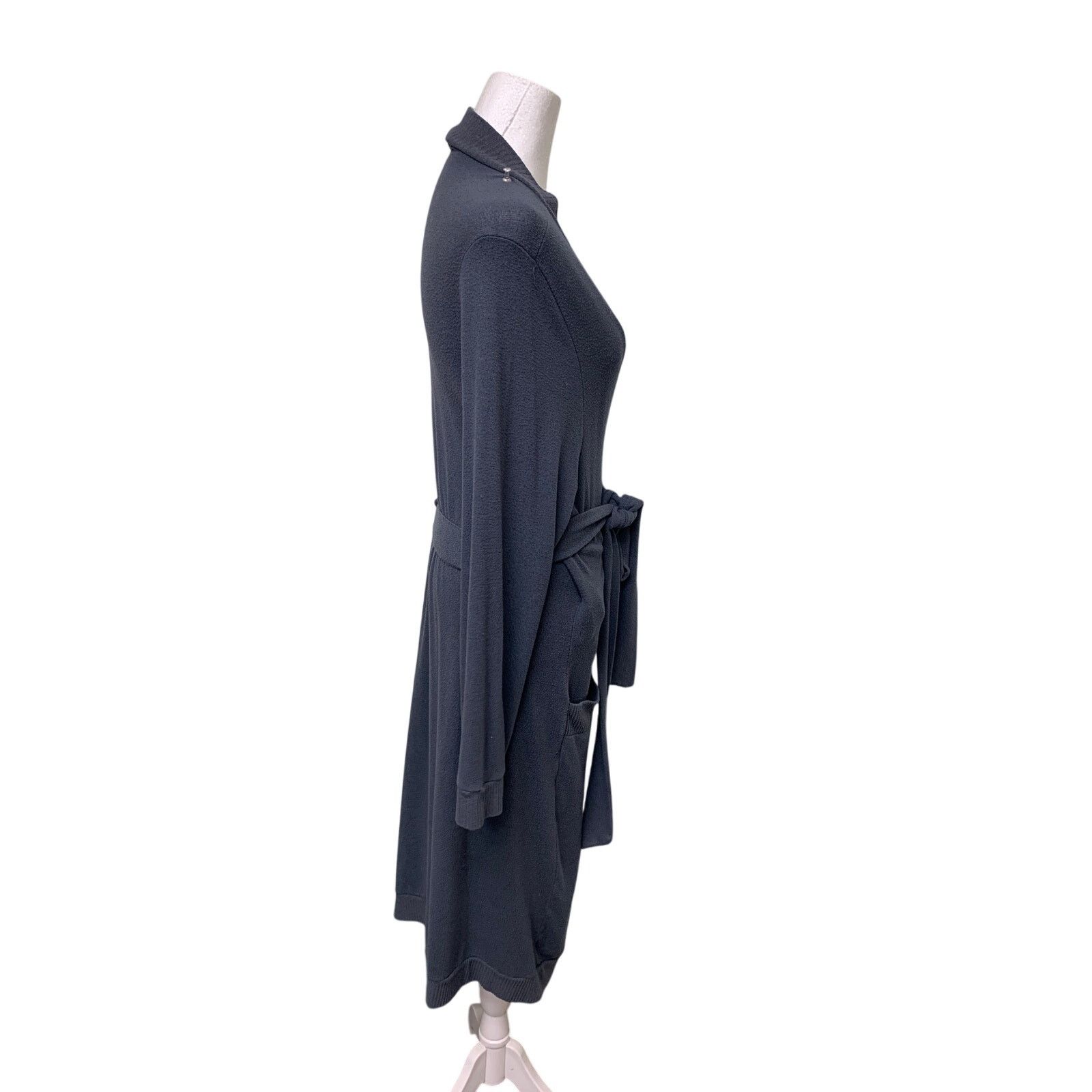 Eberjey Eberjey Womens Medium Waist Tie Knit Cardigan Sweater Duster Size M / US 6-8 / IT 42-44 - 3 Thumbnail