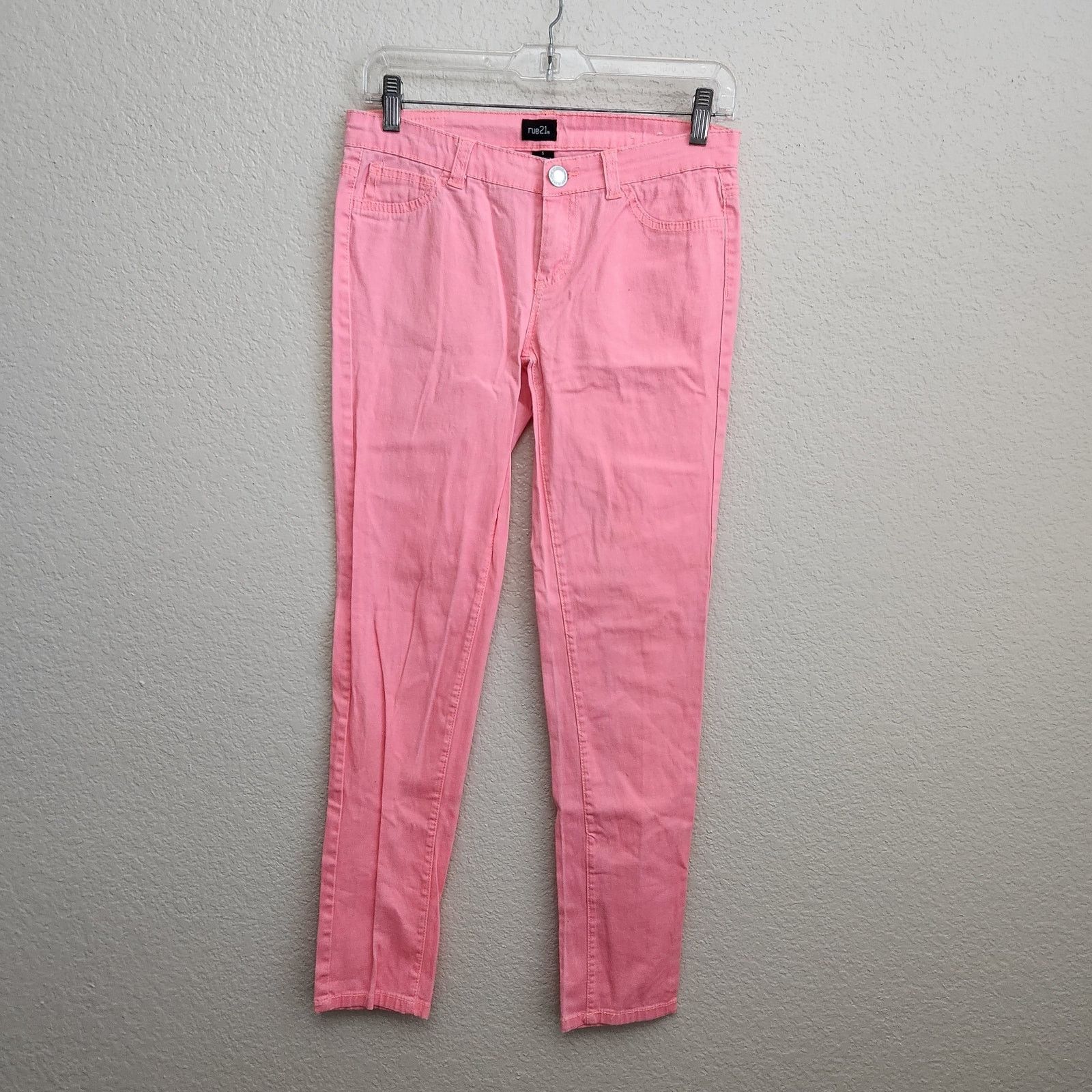 Other Rue21 Bright Pink Skinny Jeans 5 Lightweight Soft Size 30" / US 8 / IT 44 - 1 Thumbnail