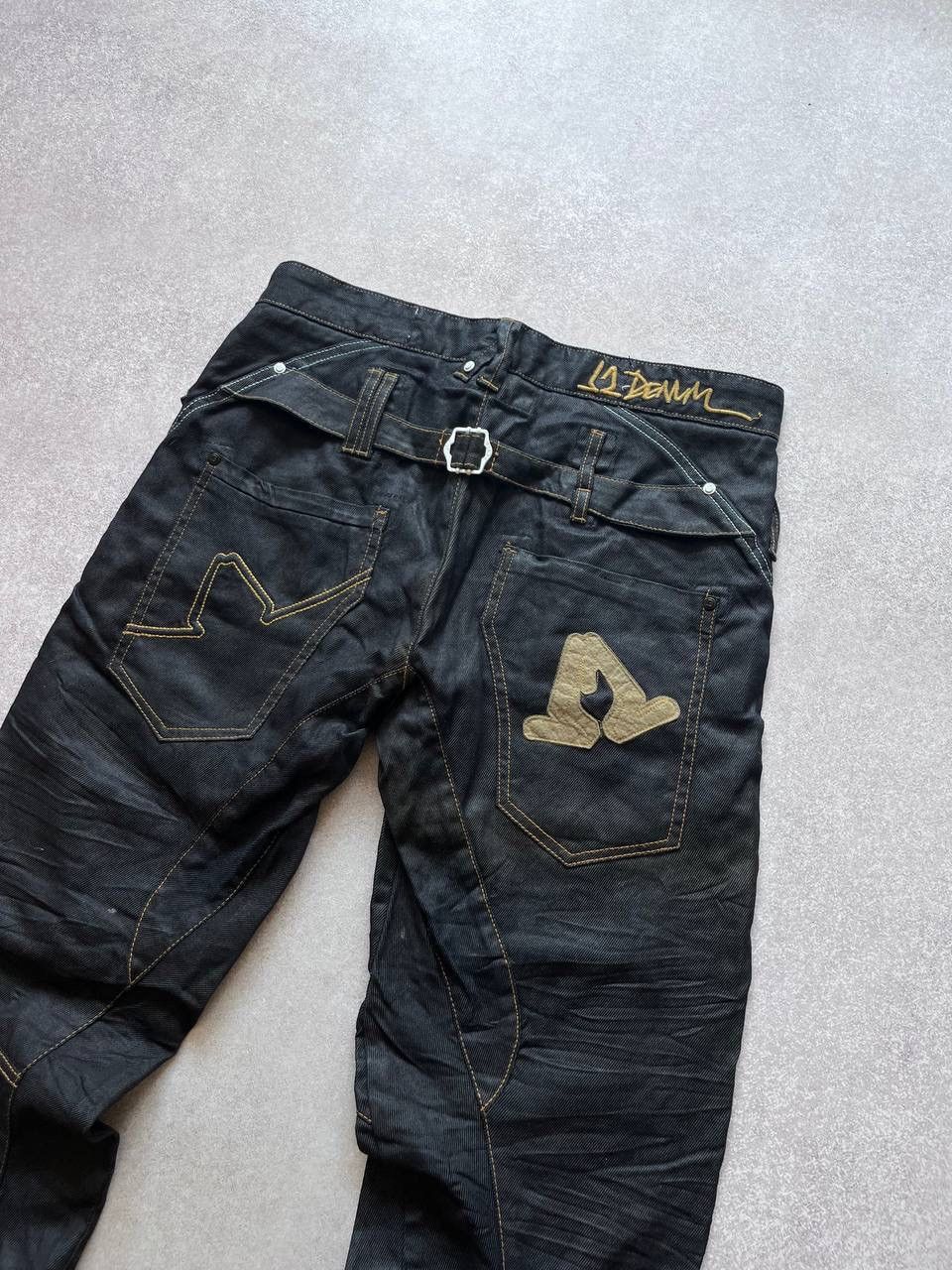 Japanese Brand Vintage J2 Baggy Avantgarde Jeans Y2K 32 Size US 32 / EU 48 - 2 Thumbnail