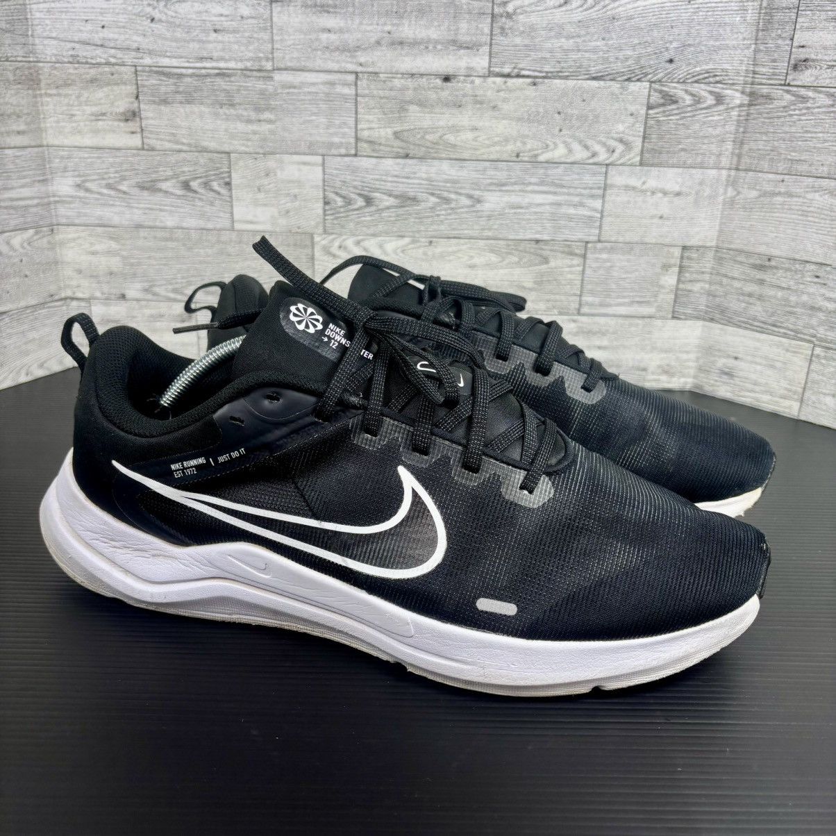 Nike Nike Downshifter Sz 13Black/White/Dark Smoke Grey Men's 12 Size US 13 / EU 46 - 4 Thumbnail