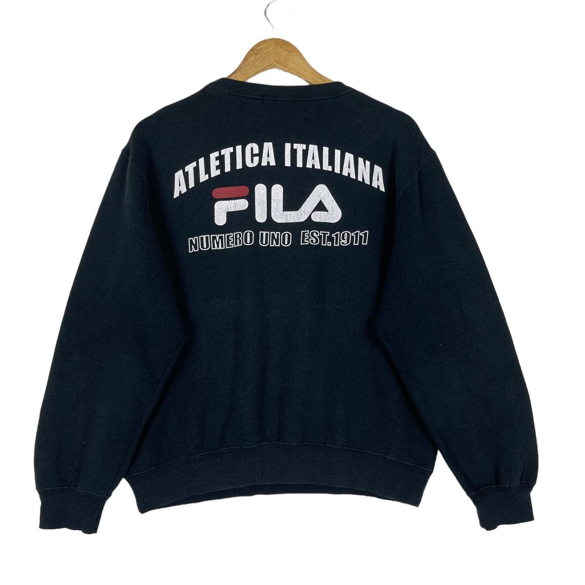 Vintage 90s Fila Big Logo Crewneck Sweatshirt
