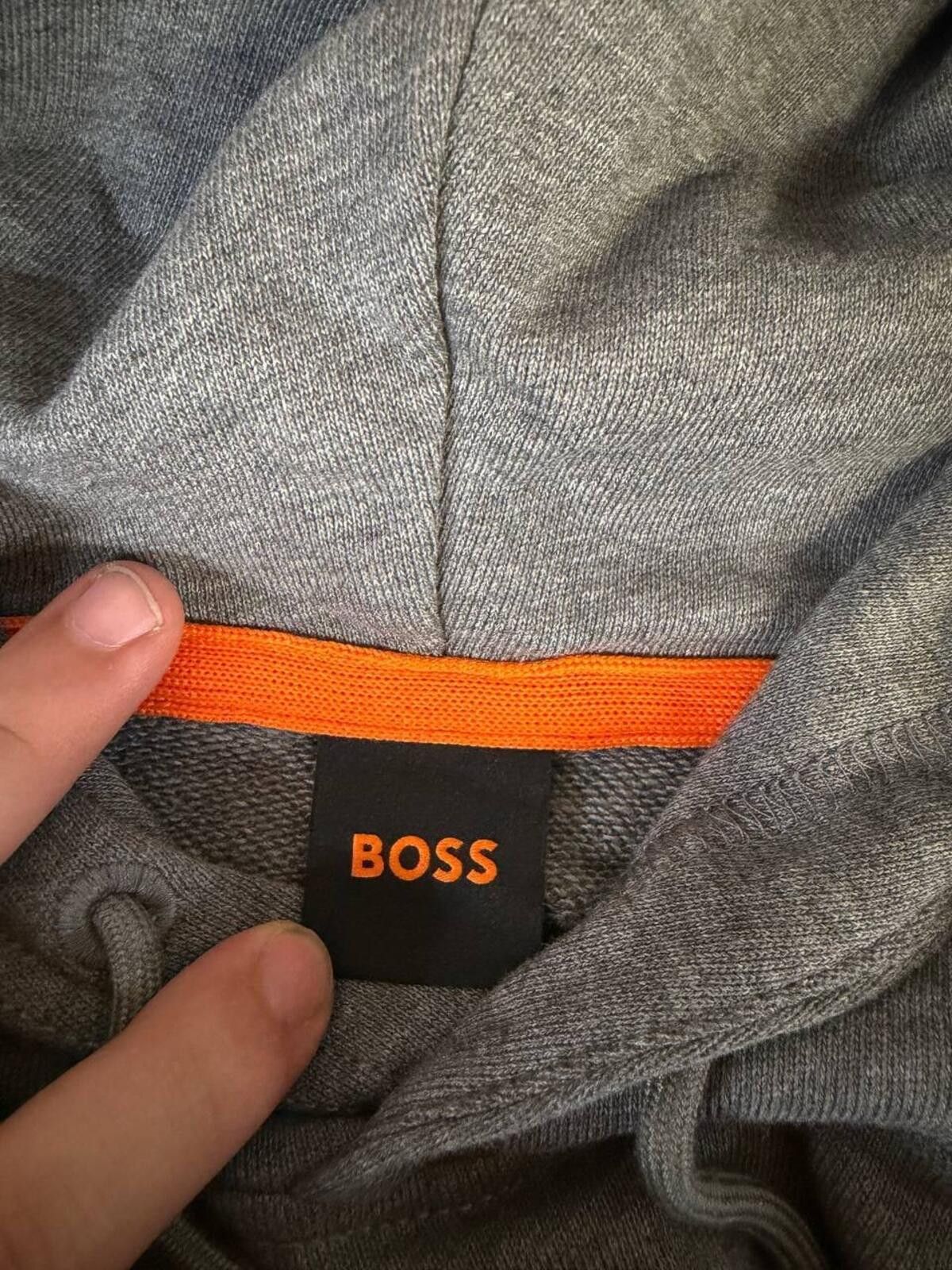 Hugo Boss BOSS Hoodie XXL Gray Minimal Luxury Pullover Sweatshirt Size US XXL / EU 58 / 5 - 3 Thumbnail