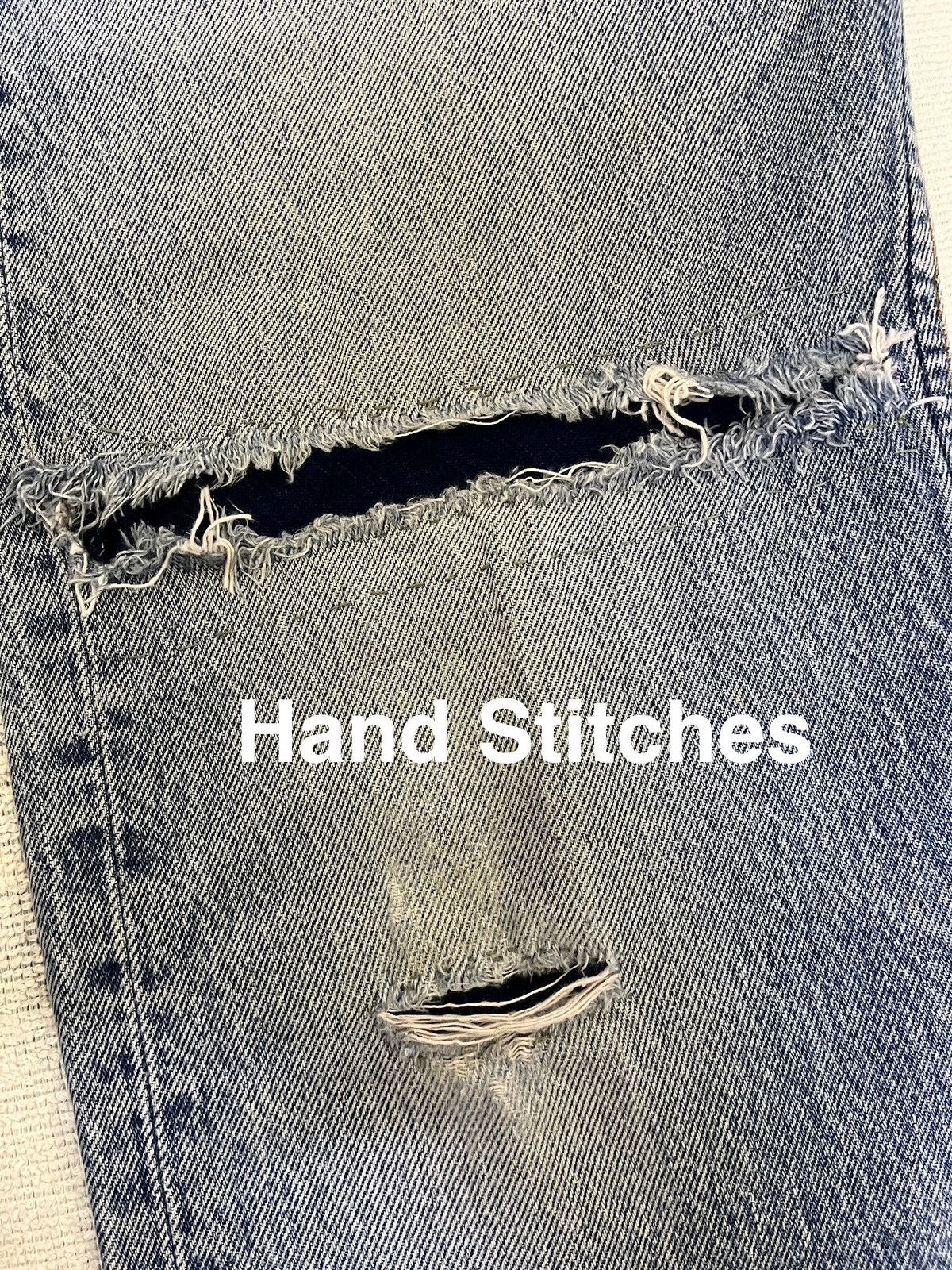 Levi's Vintage 80s Levis 501 Distressed Repaired Boro Size US 32 / EU 48 - 16 Thumbnail