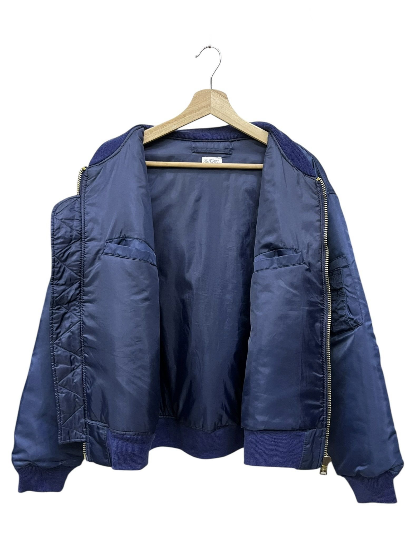 Mr. Gentleman 💥Vintage SUNTORY BOSS COFFEE Japan MA-1 Bomber Jacket Size US L / EU 52-54 / 3 - 5 Thumbnail
