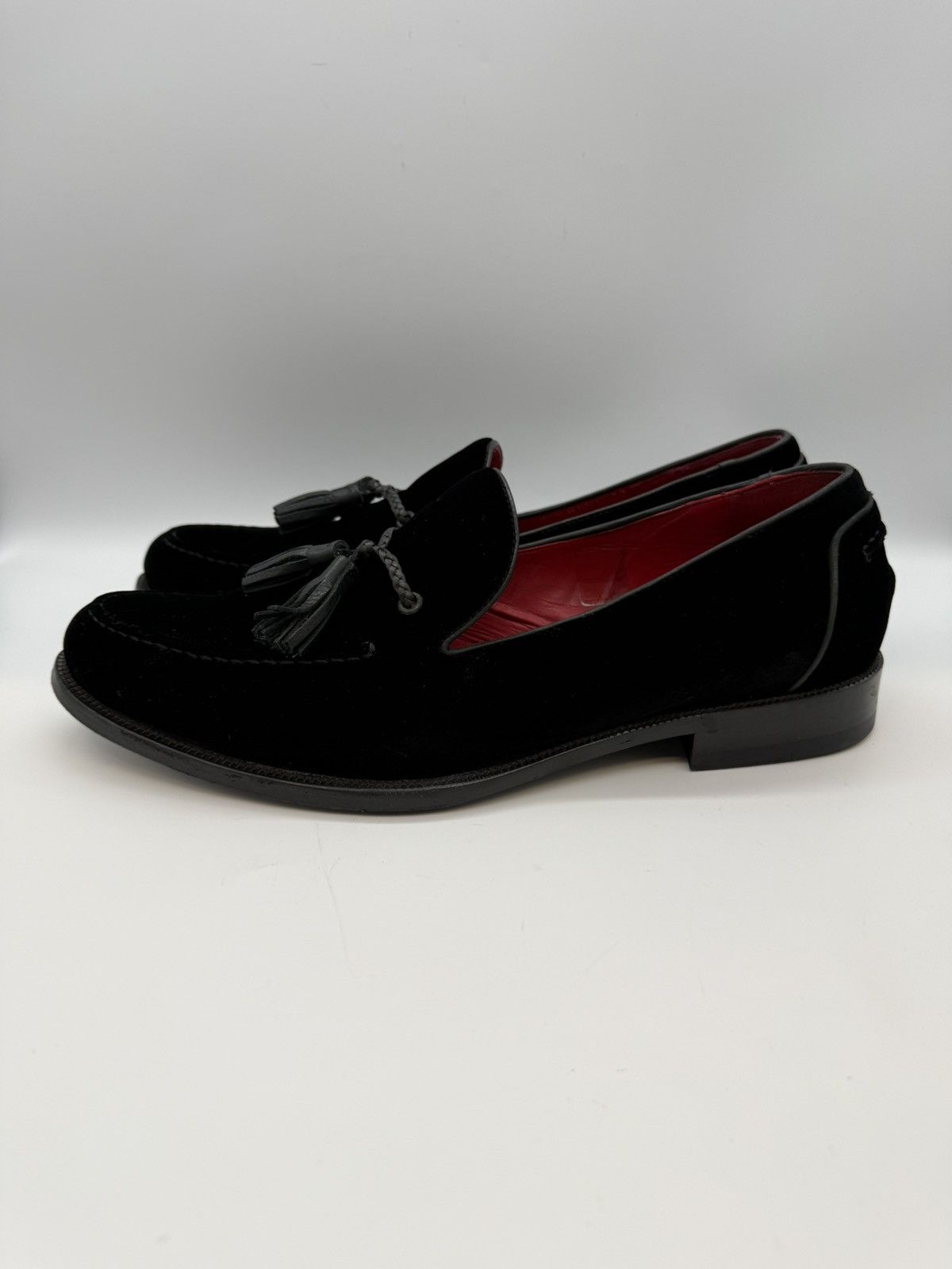 Harrys Of London Harrys of London "Shelley" Black Velvet Tassel Loafers US 11 Size US 11 / EU 44 - 7 Thumbnail