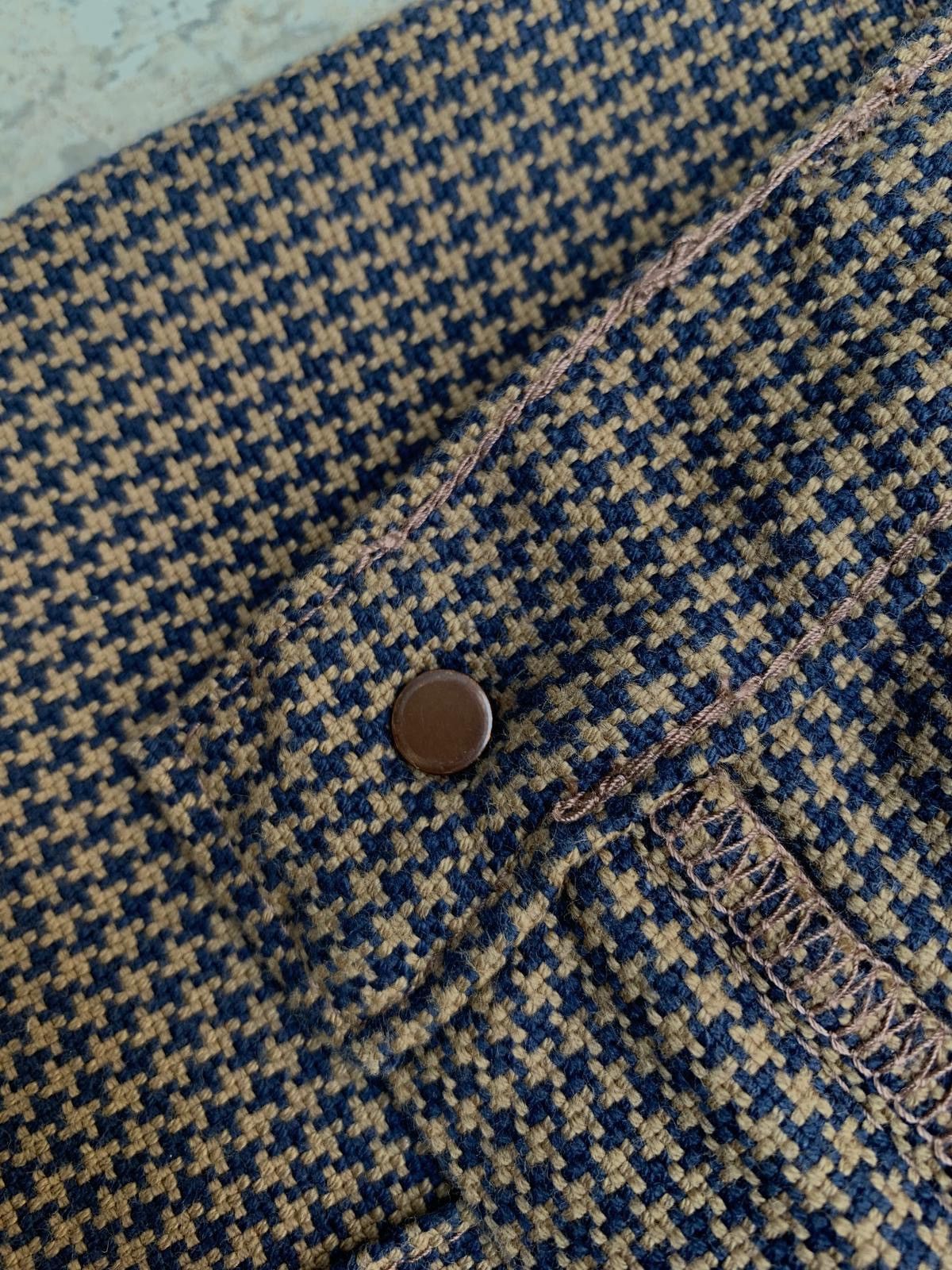 Kapital Kountry Flared Houndstooth Trousers Size US 32 / EU 48 - 9 Thumbnail