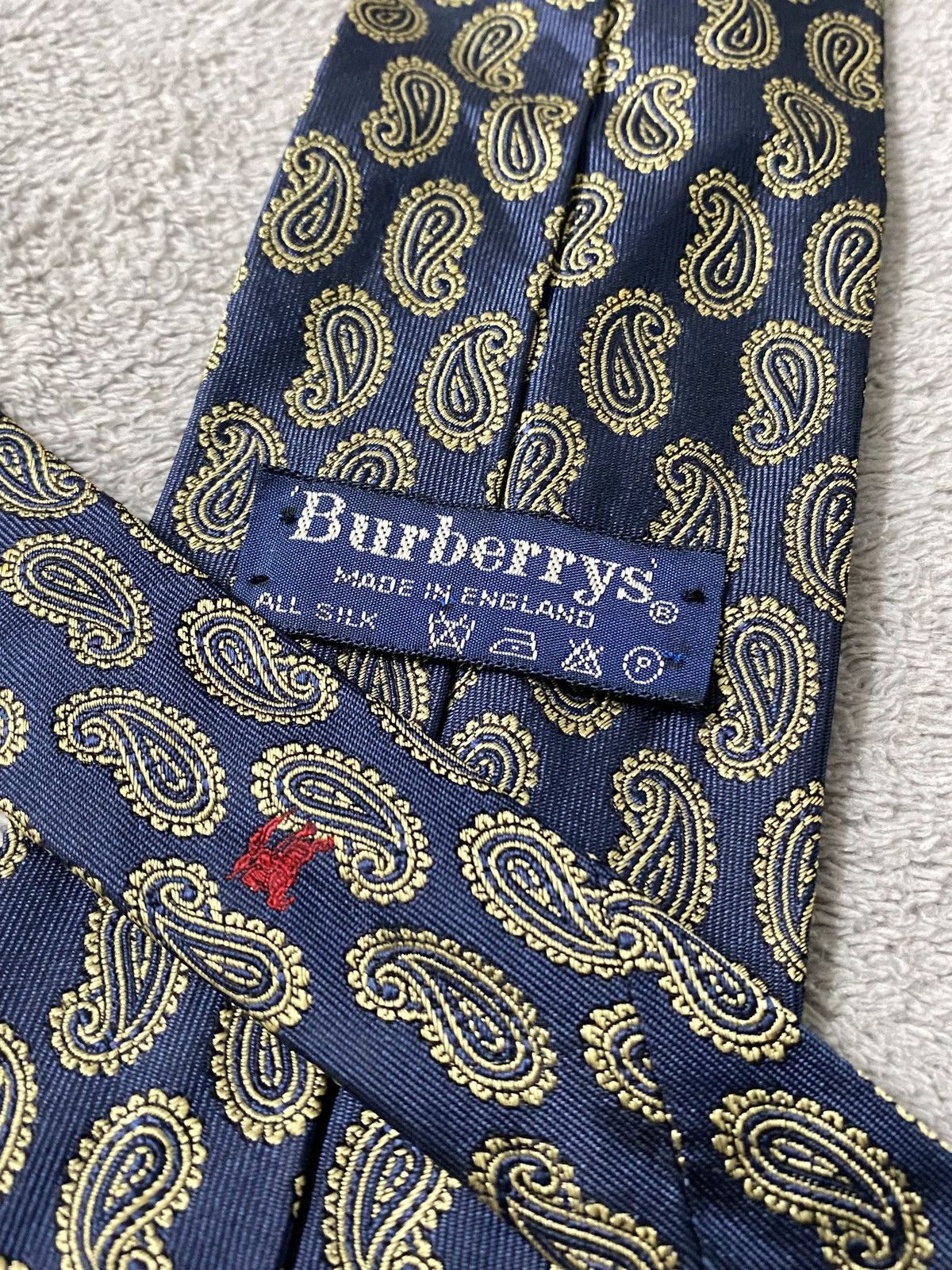 Burberry Burberrys Paisley Silk Necktie Size ONE SIZE - 1 Thumbnail