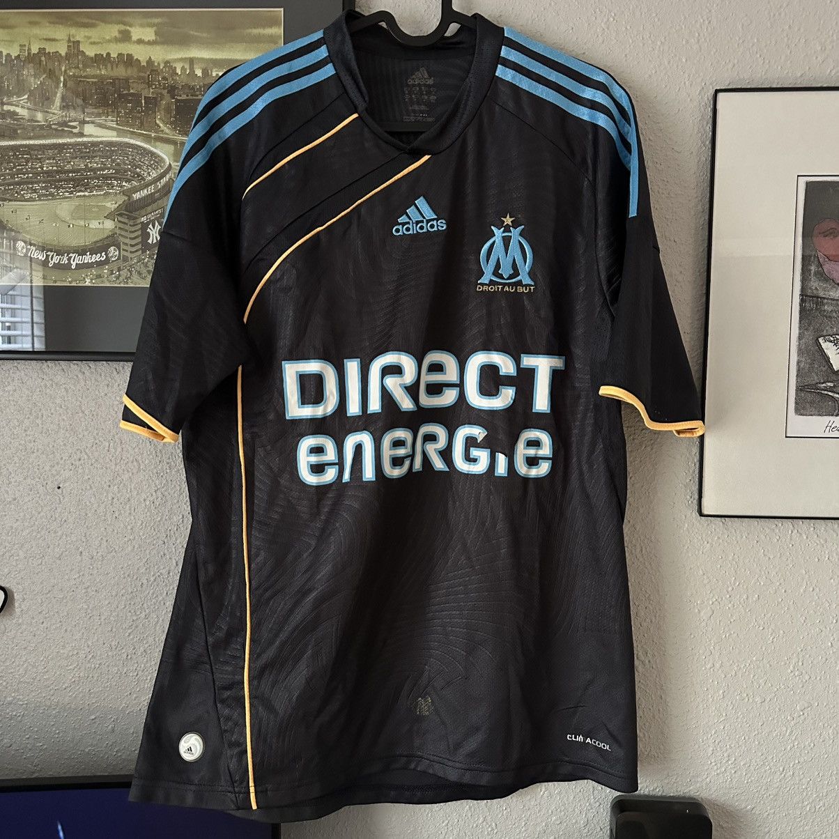Adidas 2009-2010 OLYMPIQUE MARSEILLE AWAY JERSEY Size US M / EU 48-50 / 2 - 1 Thumbnail