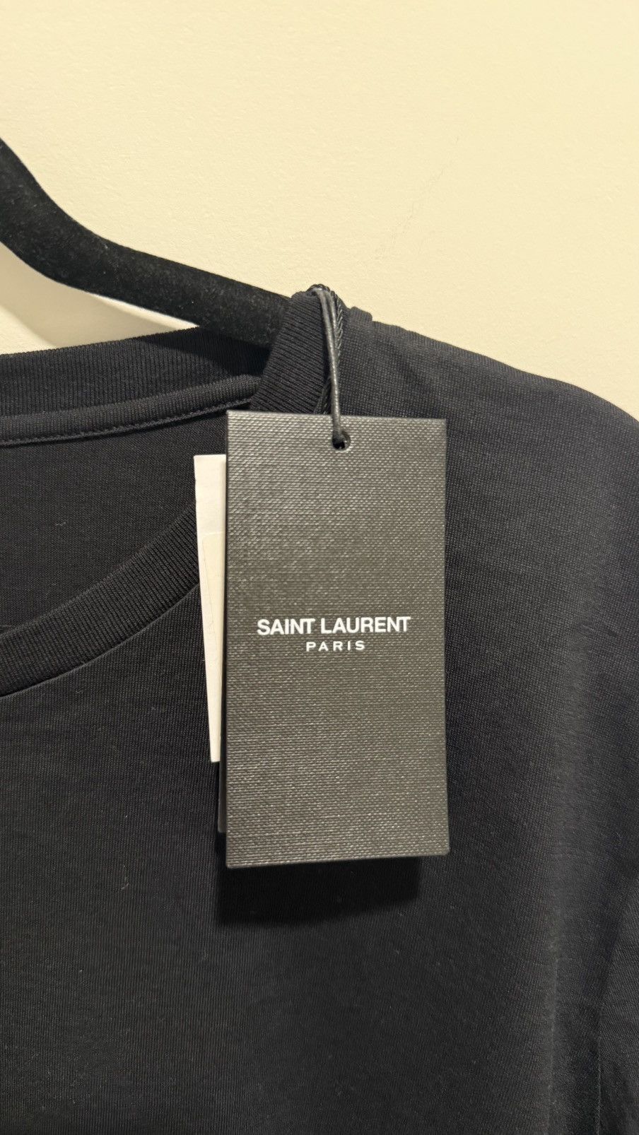 Saint Laurent Paris Saint Laurent Rive Gauche Logo T-Shirt Size US XL / EU 56 / 4 - 3 Thumbnail
