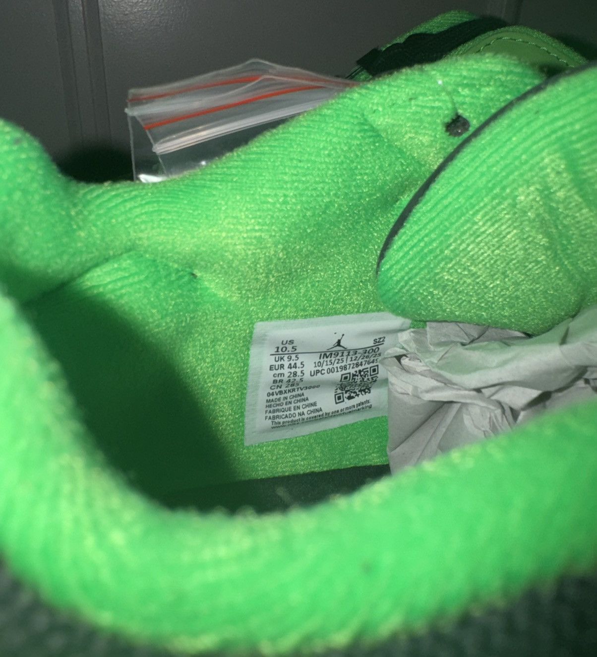 Nike × Travis Scott Jordan CJ1 T-Rexx Travis Scott Green Spark size 10.5 Size US 10.5 / EU 43-44 - 6 Thumbnail