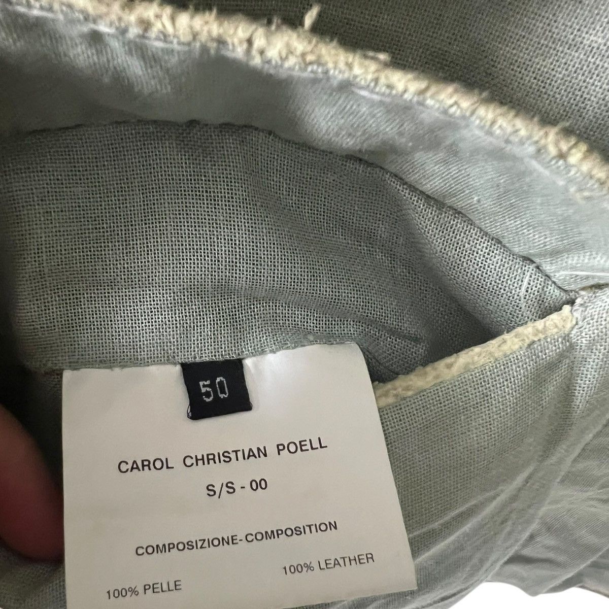 Carol Christian Poell Ccp ss00 exotic leather blazer Size US L / EU 52-54 / 3 - 8 Thumbnail