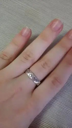 Jewelry Smiling Face Ring Size ONE SIZE - 2 Thumbnail