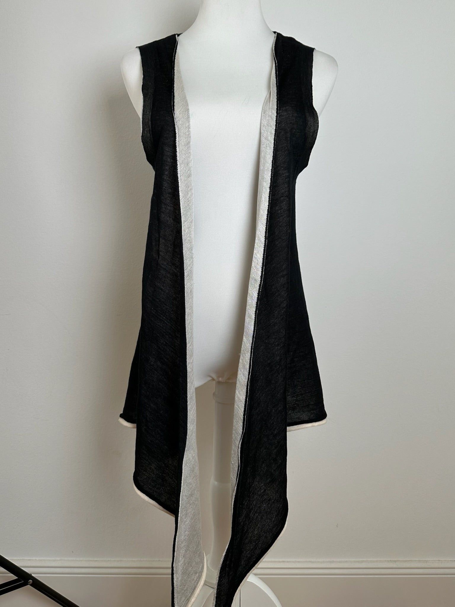 Issey Miyake Vintage Wool Top Black Grey Size M / US 6-8 / IT 42-44 - 1 Thumbnail