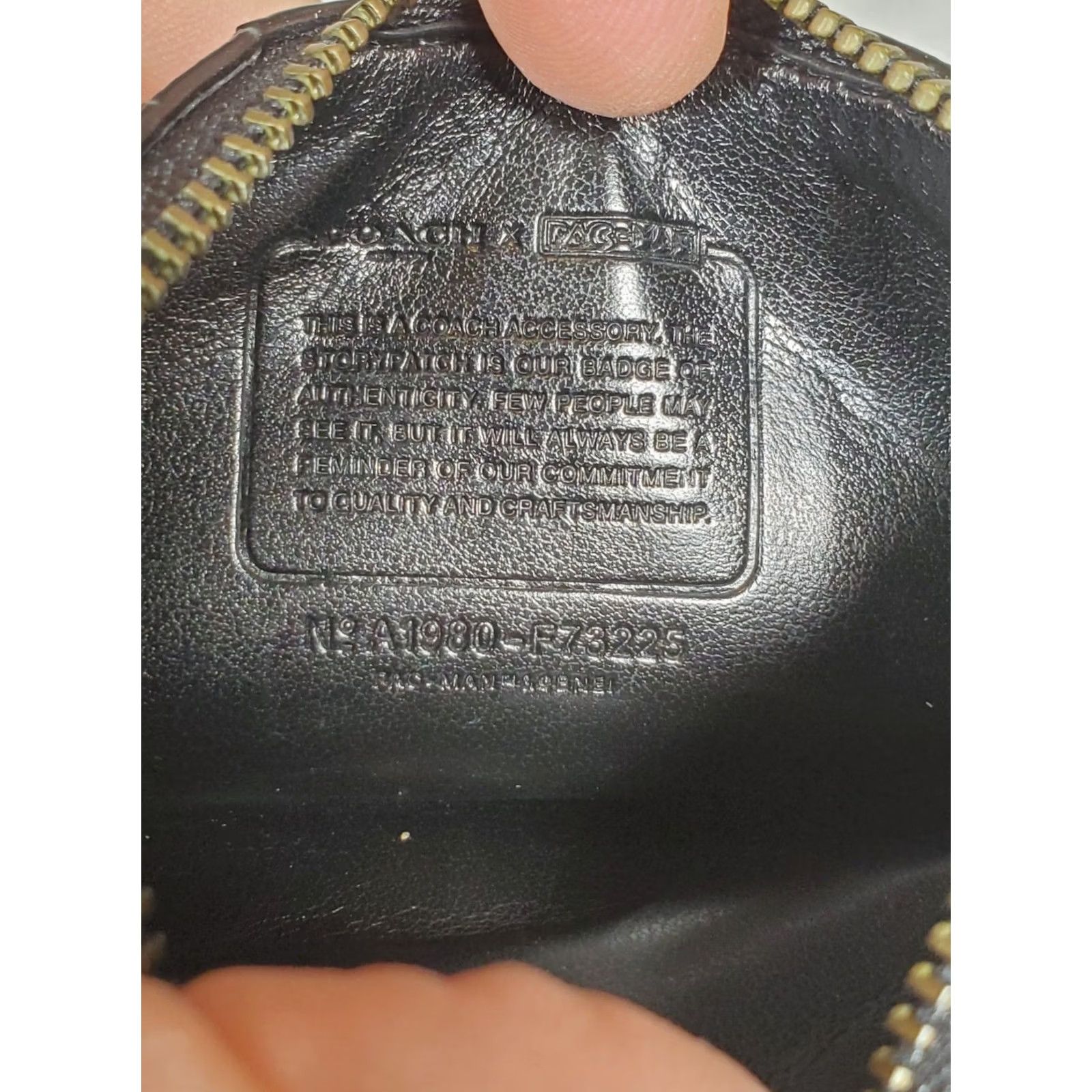 Coach Coach Pac-Man Signature Charcoal Zip Card Wallet F73225 Coin Purse Size ONE SIZE - 5 Thumbnail