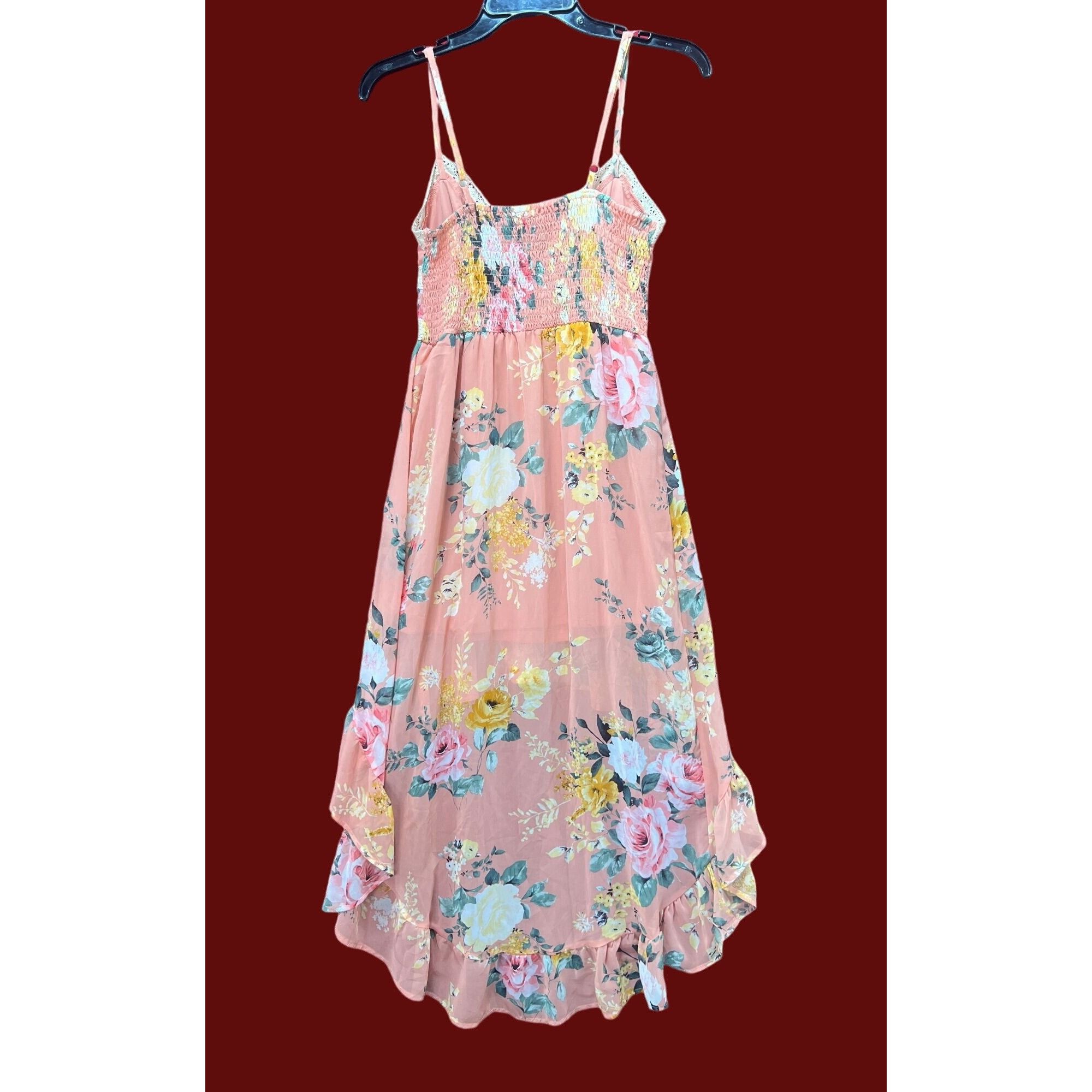 rue21 Rue 21 - Women's Summer Sleeveless High Low Hem Ruffle Flora Size S / US 4 / IT 40 - 1 Thumbnail