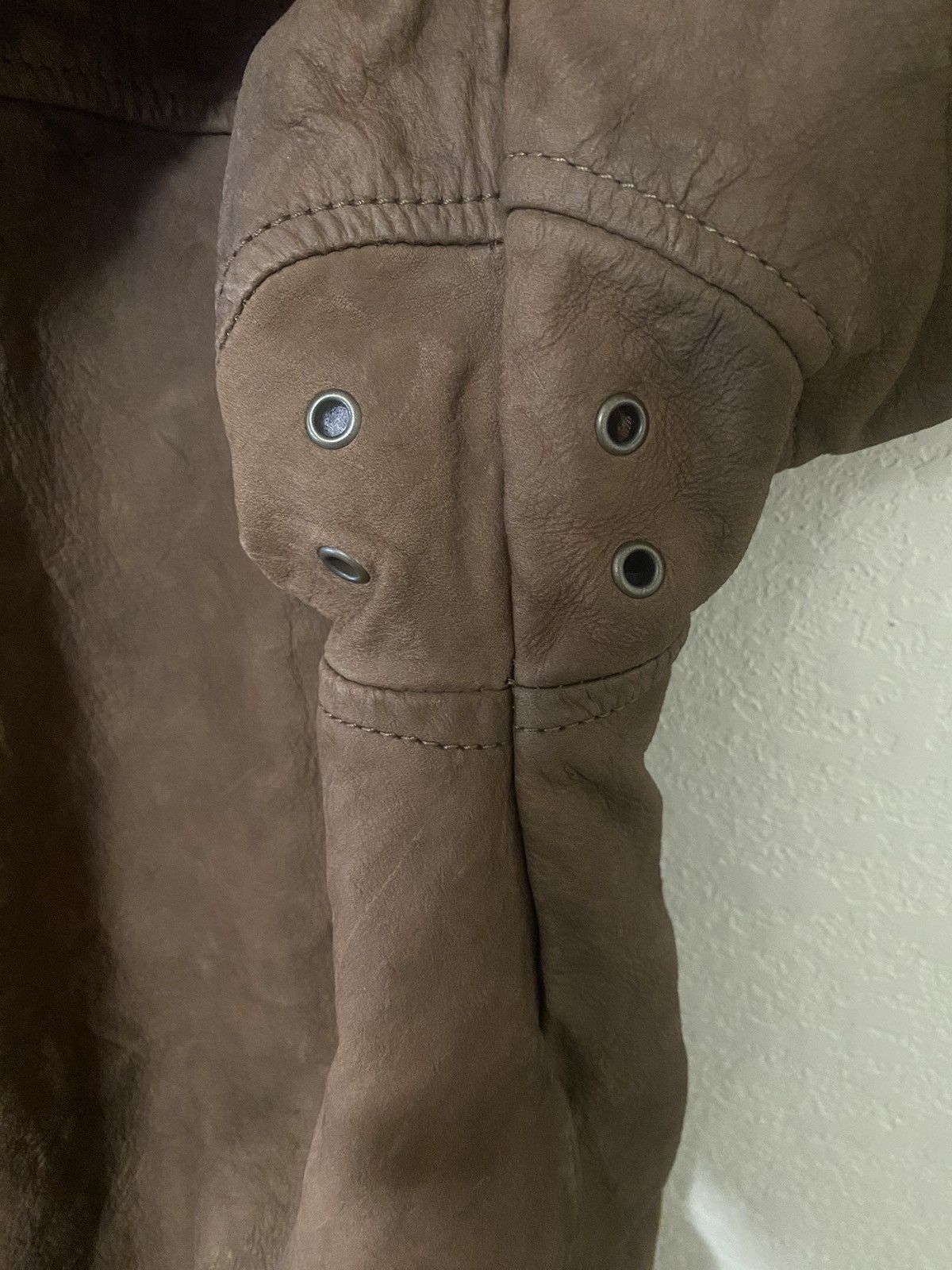 Vintage Hill & Archer Bomber (brown/very worn/heavy coat) Size US XXS / EU 40 - 4 Thumbnail