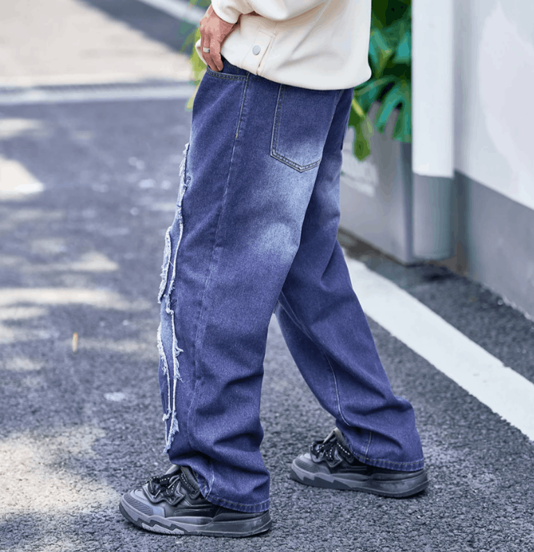 Vision Streetwear Streetwear Solid Color Patchwork Jeans Size US 32 / EU 48 - 3 Thumbnail