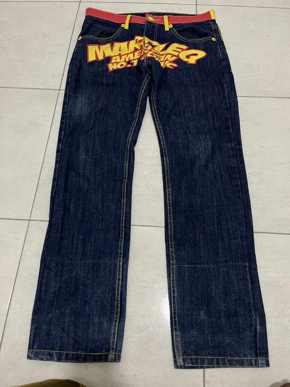 Hysteric Glamour Vintage MARPLEQ Jeans Rare Size US 33 - 3 Thumbnail