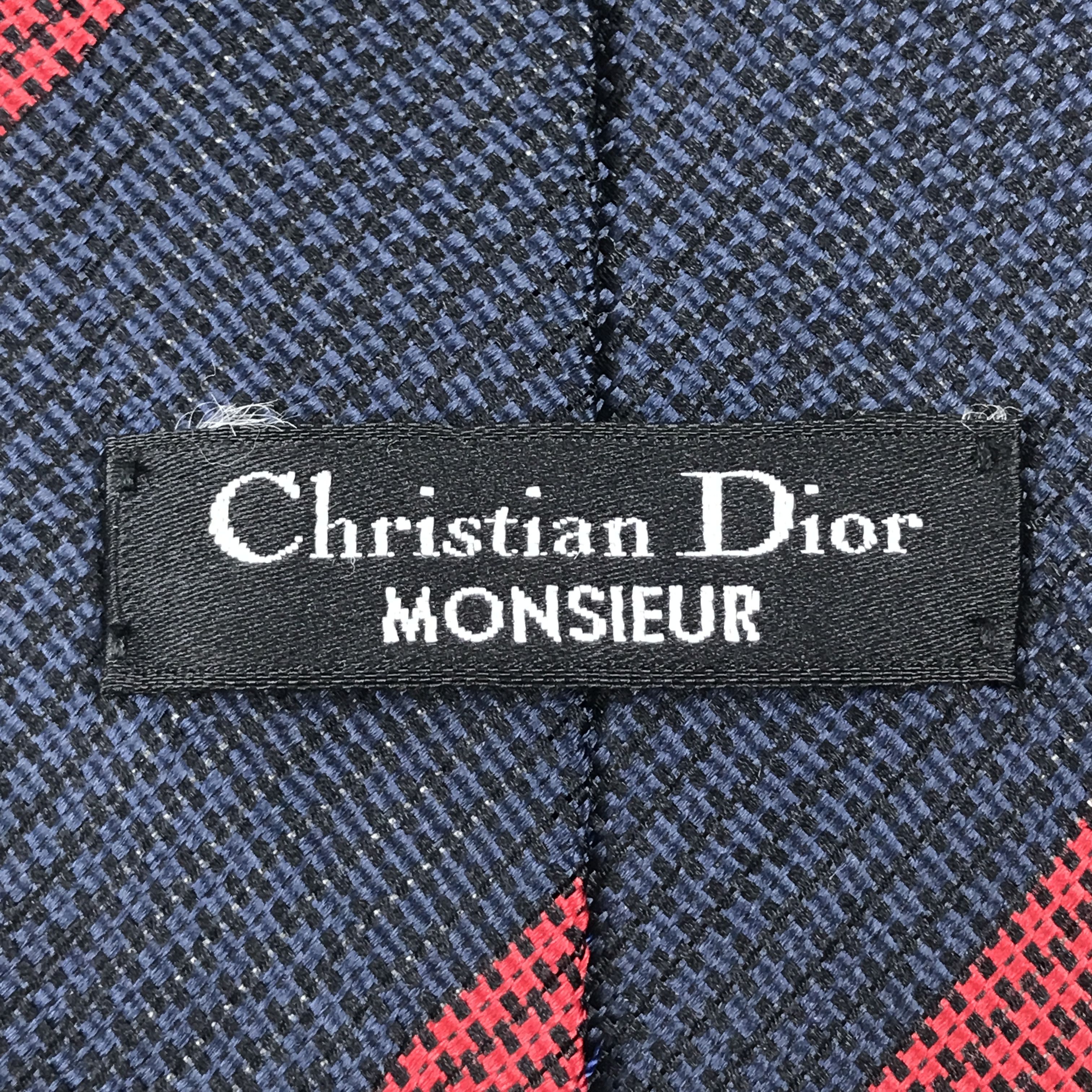 Christian Dior Monsieur × Vintage Vintage Christian Dior Silk Necktie Size ONE SIZE - 8 Thumbnail