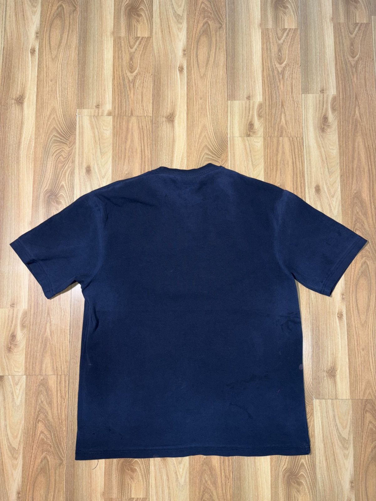 Calvin Klein Calvin Klein Brushstroke Logo Slim Fit Navy T-Shirt L Size US L / EU 52-54 / 3 - 2 Thumbnail