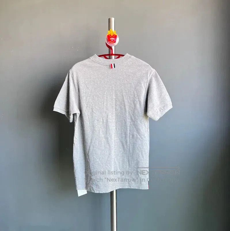Thom Browne Thom Browne Gray Cotton Men's T-Shirt . Size US M / EU 48-50 / 2 - 2 Thumbnail