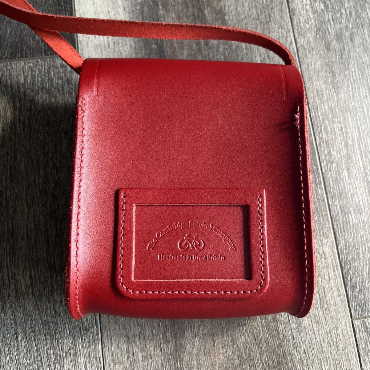 Cambridge Satchel Company × Designer × Genuine Leather Cambridge Satchel Company Red Push Lock Crossbody Small Bag Size ONE SIZE - 3 Thumbnail