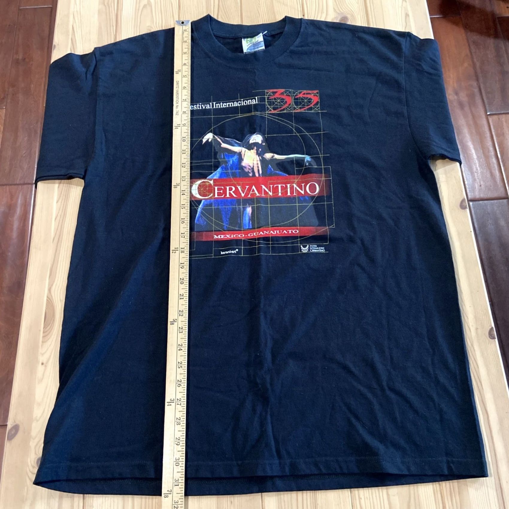Vintage VINTAGE 90s El Cervantino Festival International Cervantino Shirt Mexico Jumo Blue L Mens Graphic Tee Short Sleeve Cotton Sportswear/Beach Size US L / EU 52-54 / 3 - 6 Thumbnail