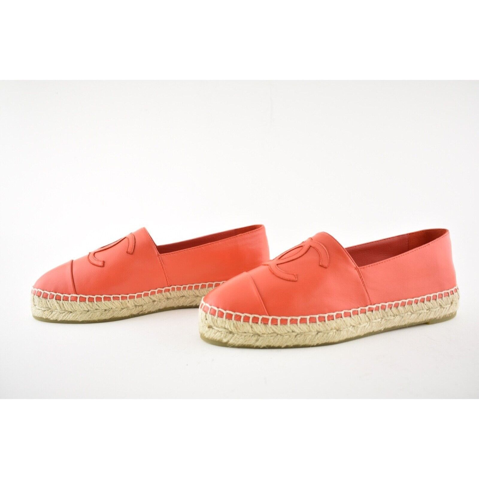 Chanel 19C Lambskin CC Logo Double Sole Espadrille Ballet Flat 35 Size US 5 / IT 35 - 10 Thumbnail