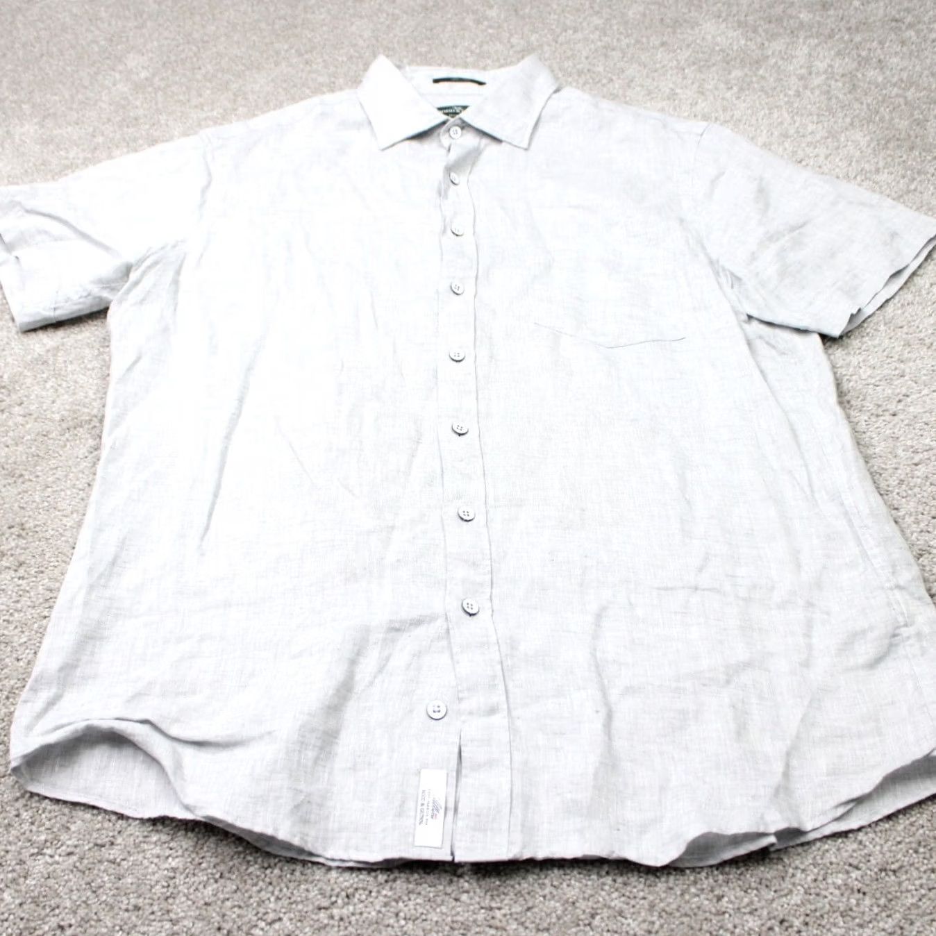 Rodd & Gunn Rodd & Gunn Shirt Mens XL Gray Linen 100% Italian Fabric S/S Button-Up Casual/Business Size US XL / EU 56 / 4 - 3 Thumbnail