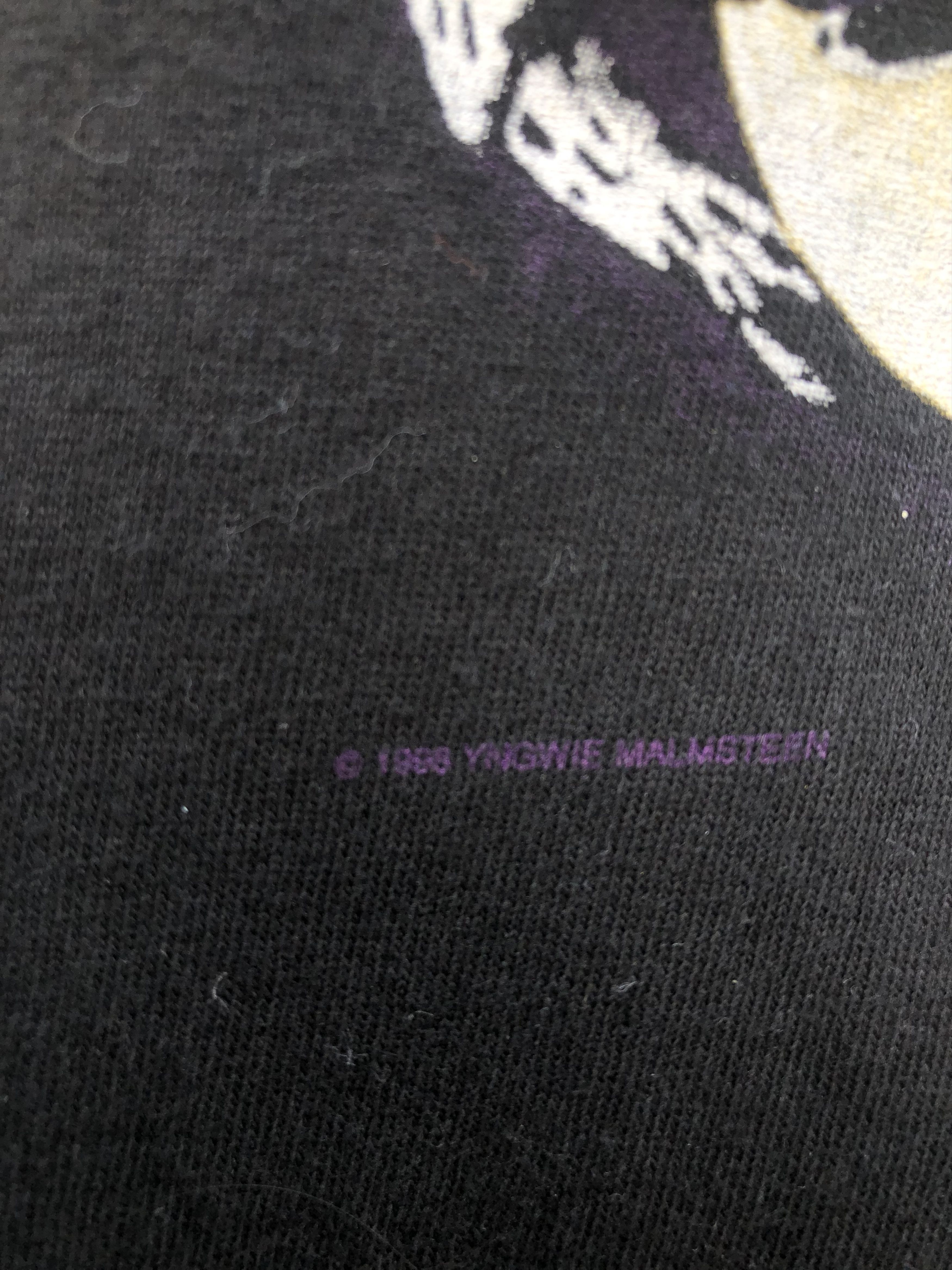 Band Tees 1990s Vintage Yngwie Malmsteen "Facing The Animal" Tshirt Size US L / EU 52-54 / 3 - 4 Thumbnail
