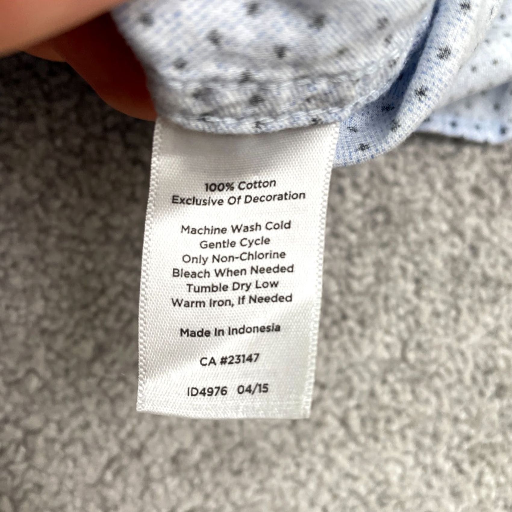 Talbots Talbots Button-Up Shirt Womens Large Blue Polka Long Sleeve Cotton Casual Top Size L / US 10 / IT 46 - 6 Thumbnail