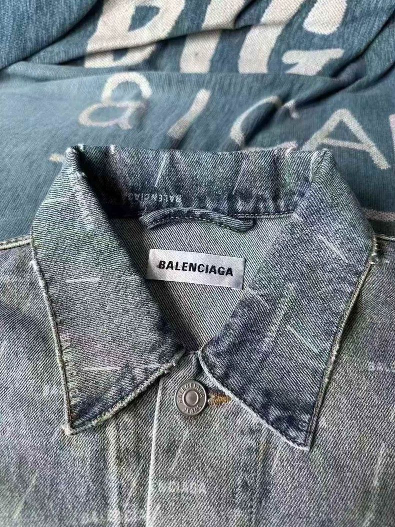 Balenciaga Balenciaga Full print denim jacket 2501-Nextarrow Size XS / US 0-2 / IT 36-38 - 3 Thumbnail