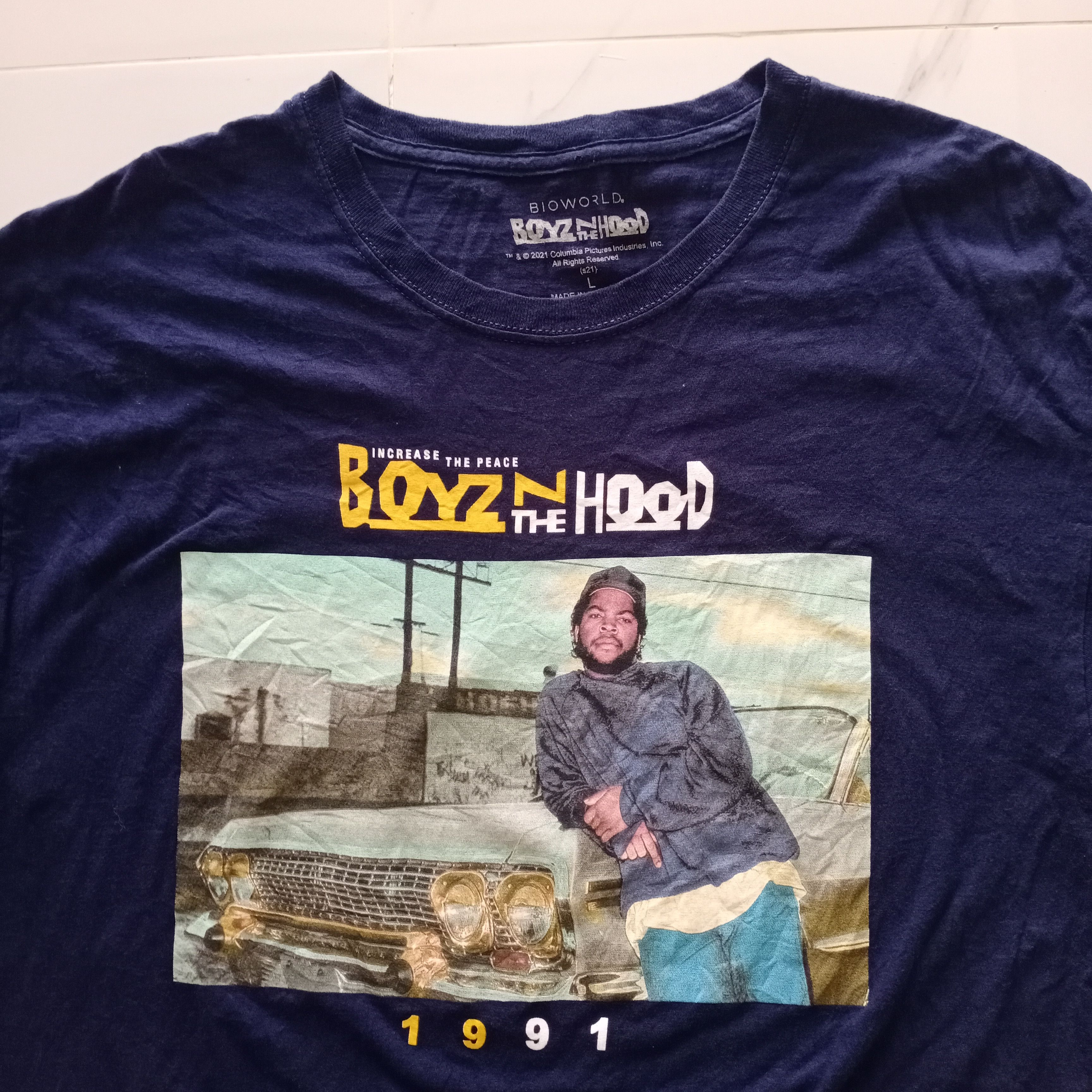 Rap Tees × Vintage Ice Cube Boyz N The Hood Tee T Shirt 1991 Size US L / EU 52-54 / 3 - 2 Thumbnail