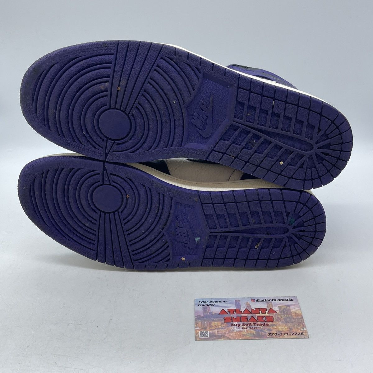 Jordan Brand Air Jordan 1 high court purple Size US 8.5 / EU 41-42 - 7 Thumbnail