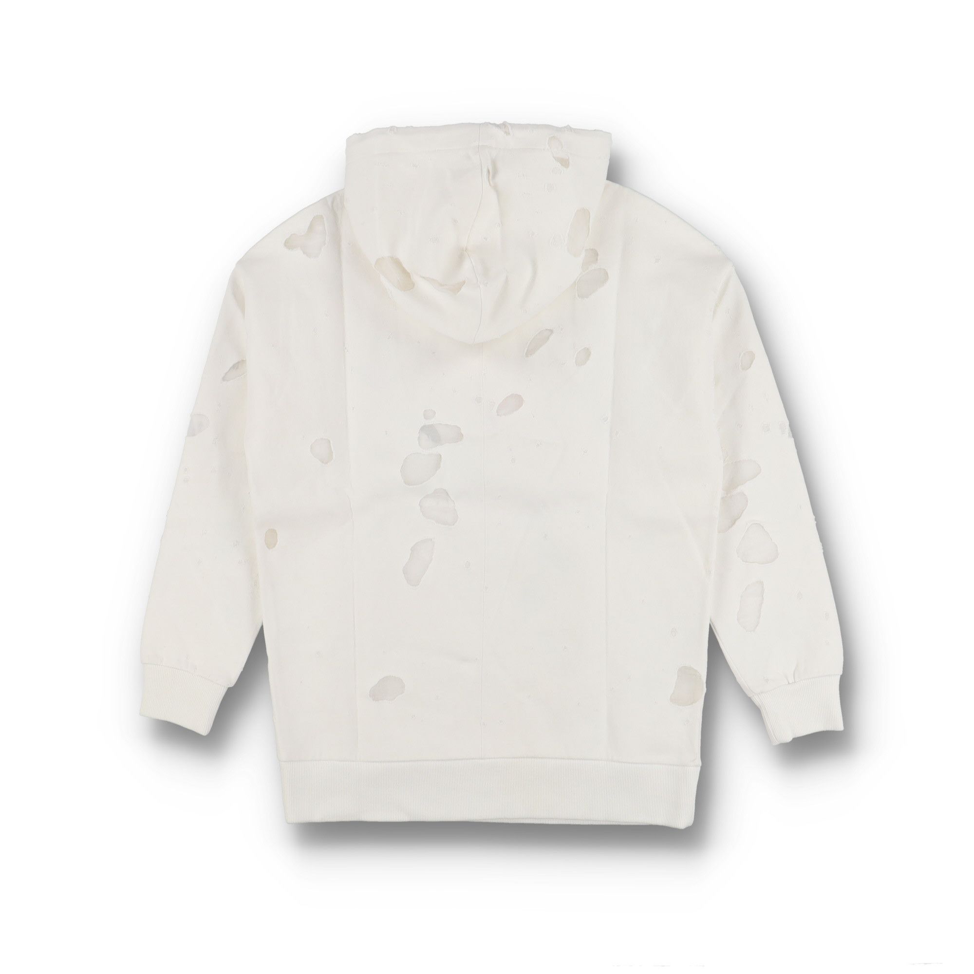 Givenchy White Fuchsia Destroyed Logo Oversized Hoodie Size US XS / EU 42 / 0 - 4 Thumbnail