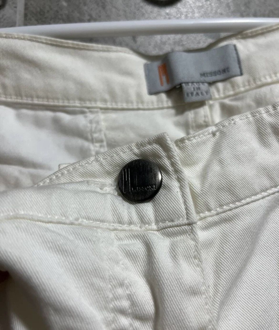 Missoni Missoni White Jeans Size 29" - 7 Thumbnail