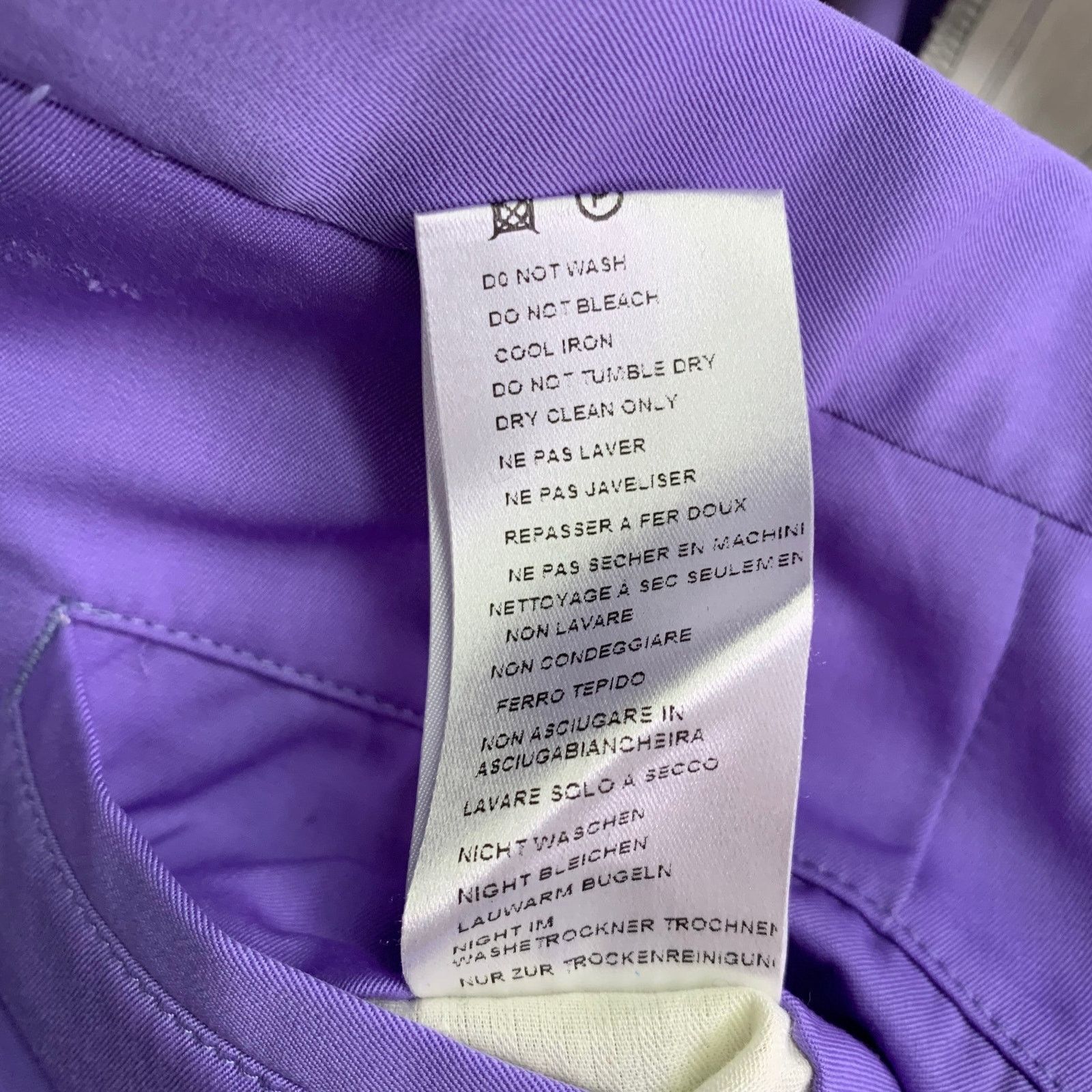 Paul Smith Size 36 Soho Fit Purple Lavender Wool Notch Lapel Suit Size 36R - 15 Thumbnail