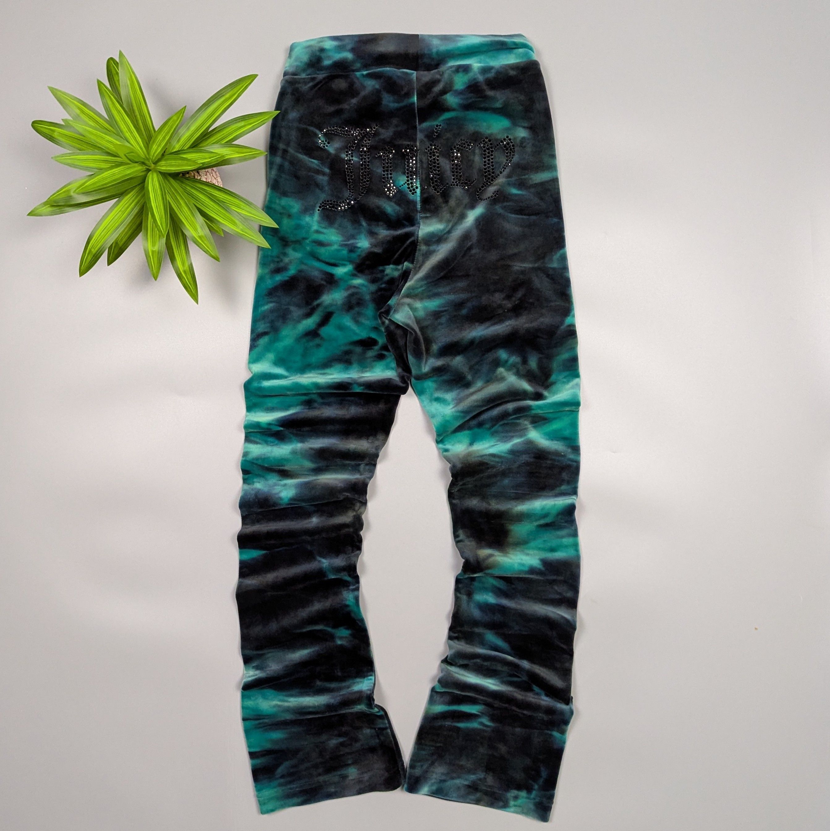 Juicy Couture Women’s Tie Dye Flared High Waist Skinny Pants
