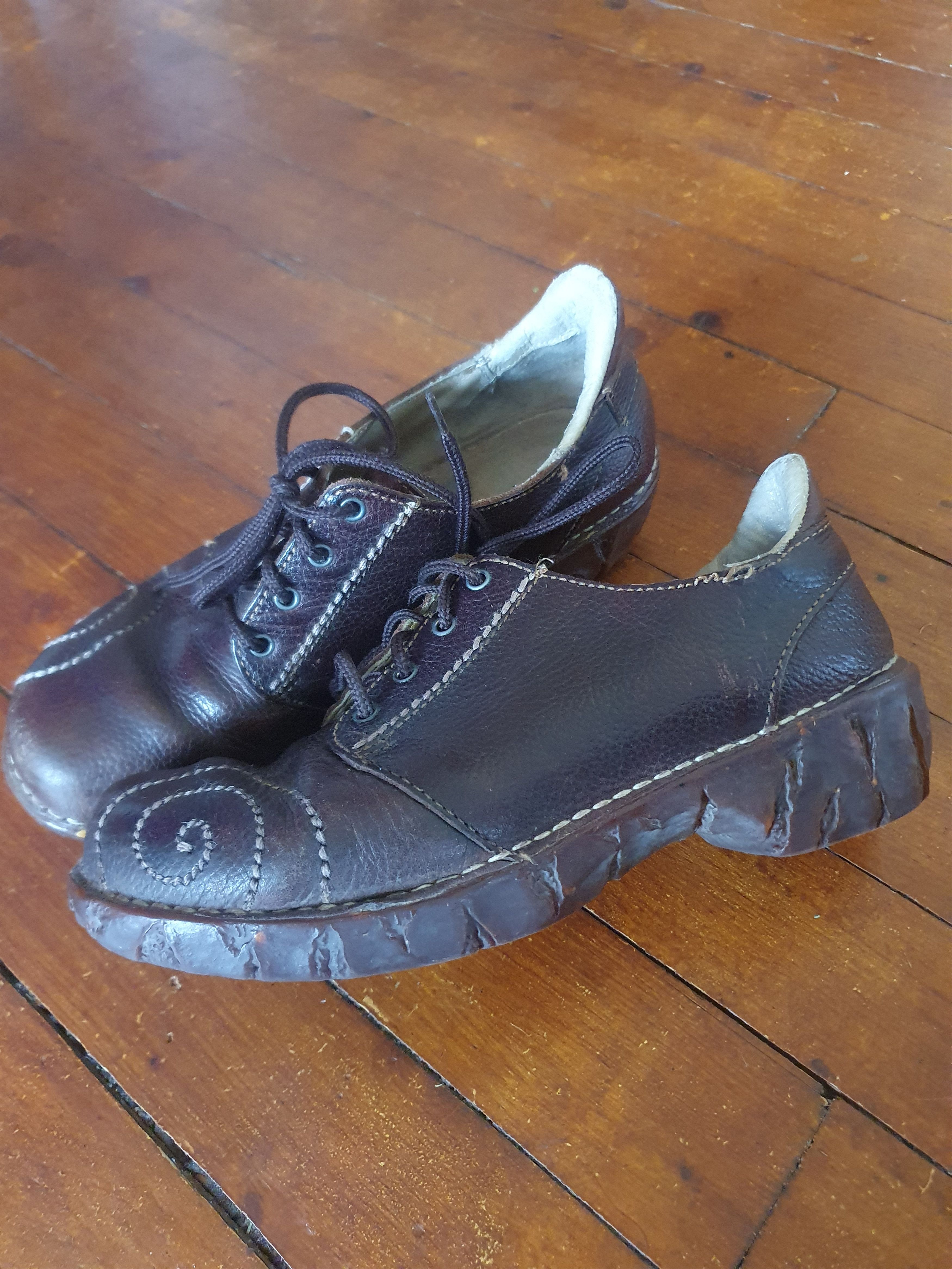 Leather El Naturalista Women's Wide Toe Leather Shoes sz 36 Size US 6 / IT 36 - 3 Thumbnail