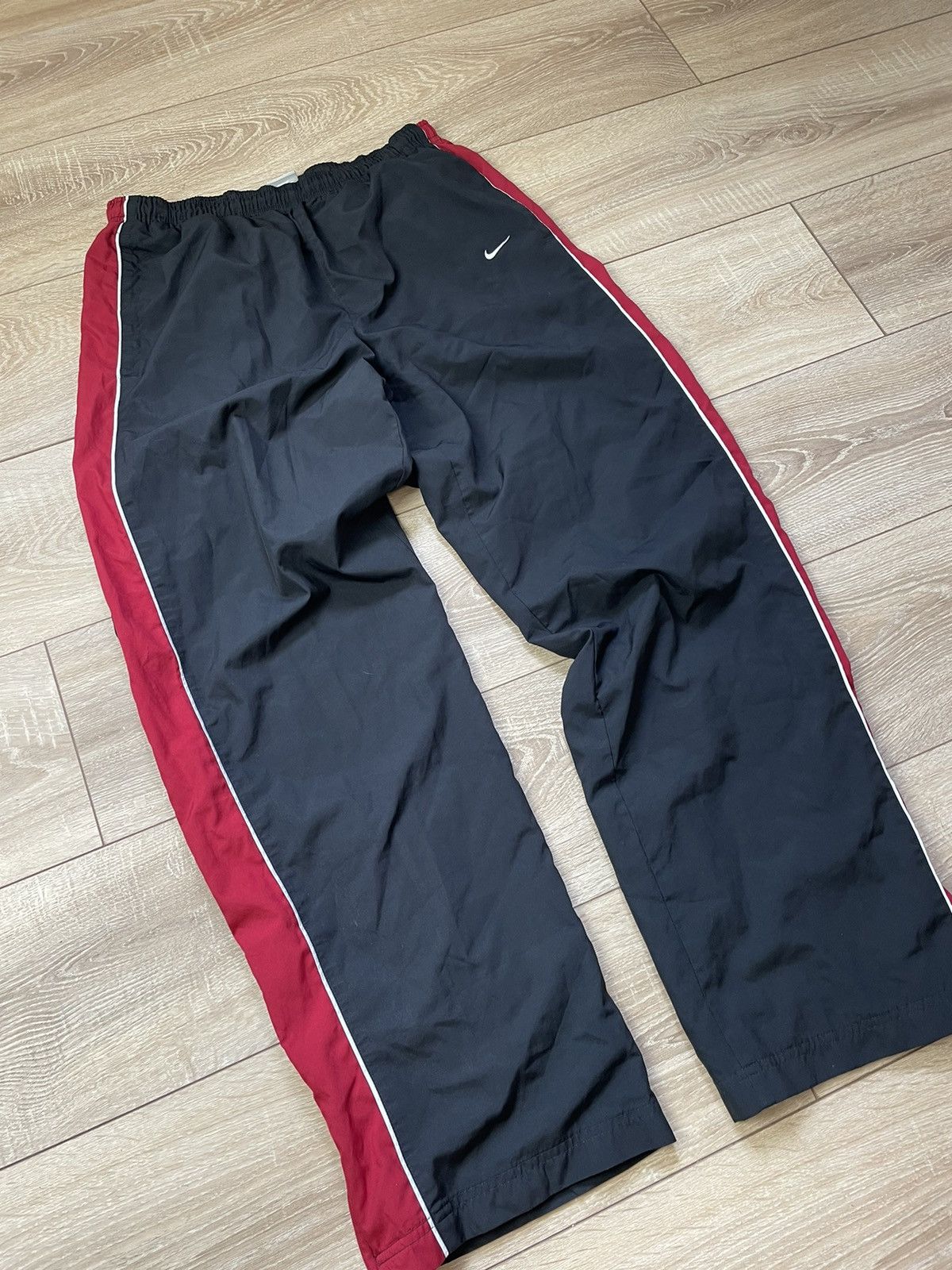 Nike × Vintage Nike Track vintage pants nylon Y2K swoosh joggers Size US 36 / EU 52 - 6 Thumbnail