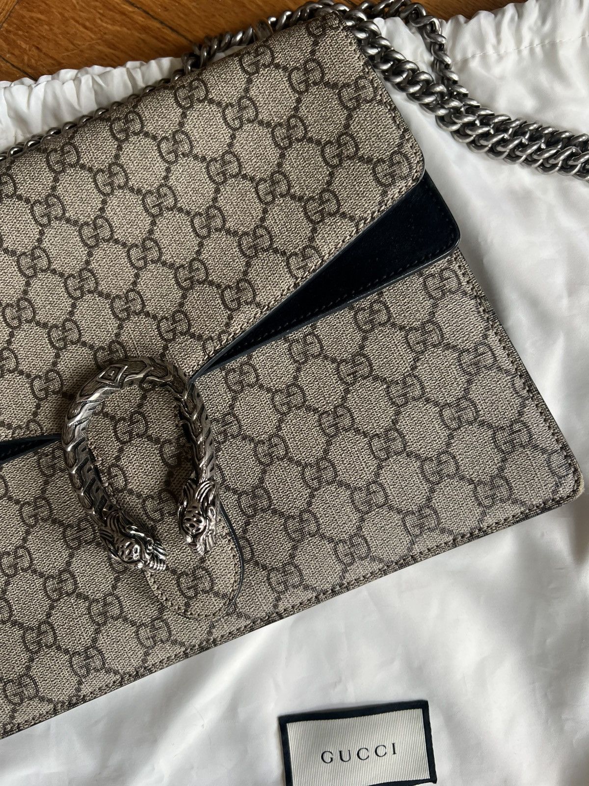 Gucci Gucci Dyonisus logo & black bag - Large Size ONE SIZE - 3 Thumbnail