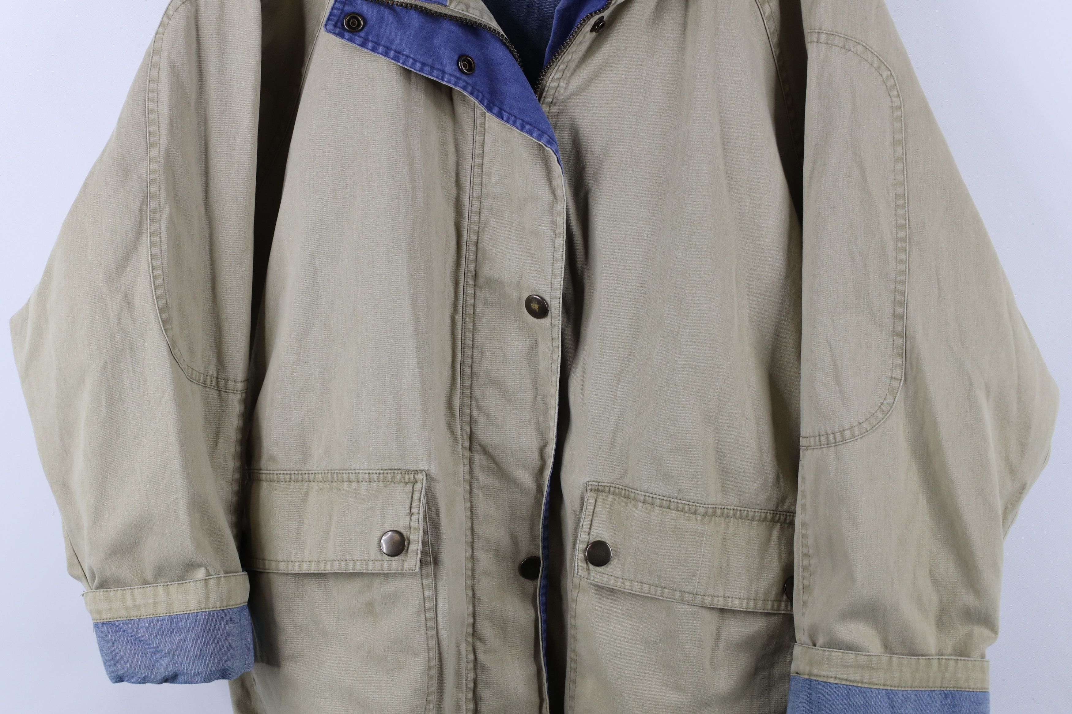 Vintage Vintage 90s Streetwear Oversized Stonewash Bomber Jacket Size M / US 6-8 / IT 42-44 - 3 Thumbnail
