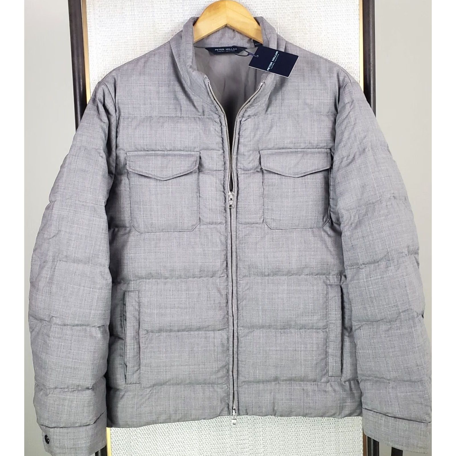 Peter Millar Peter Millar Jacket Mens M Gray NEW Wool Bomber Insulated Crown Crafted Size US M / EU 48-50 / 2 - 4 Thumbnail