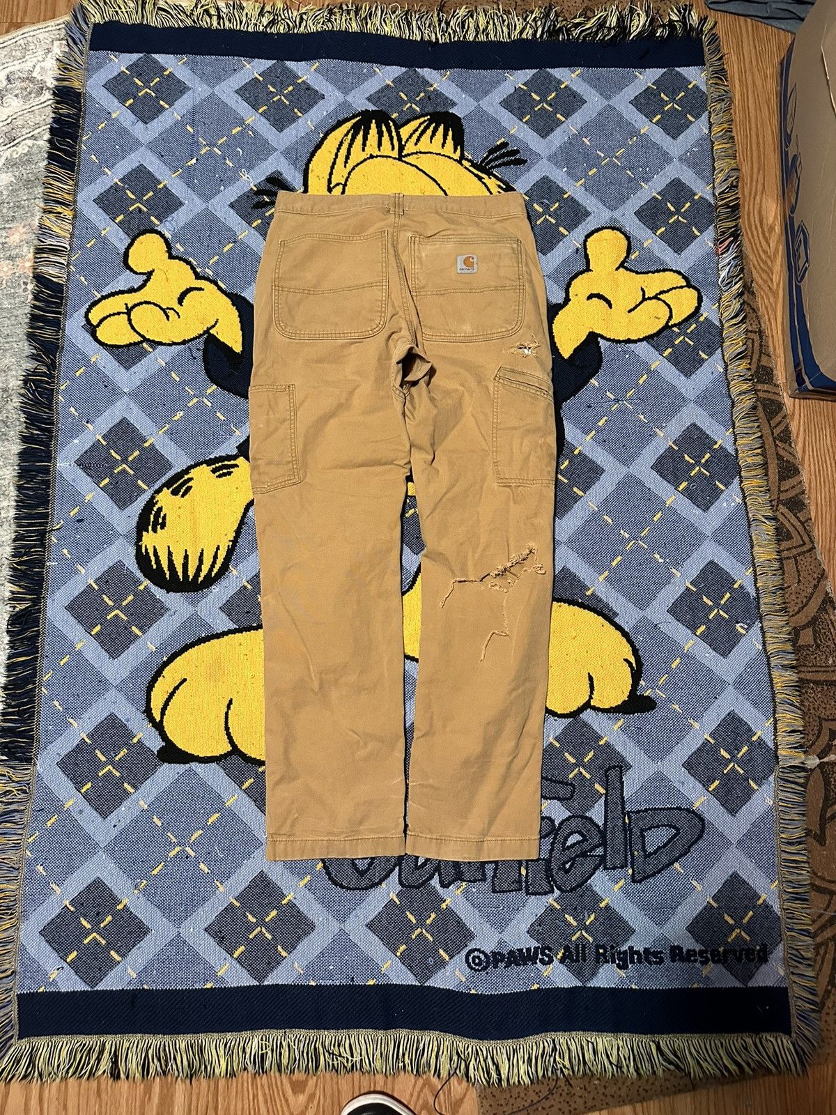 Carhartt Vintage Thrashed Carhartt Double Knee Size US 31 - 5 Thumbnail