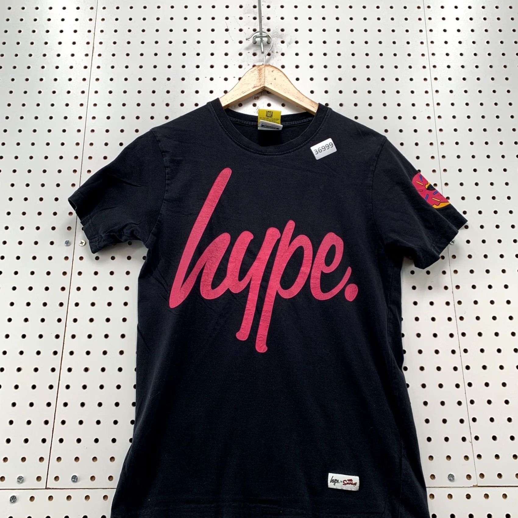 Vintage HYPE Simpson Shirt Mens Small Black Chief Wiggum TV Cartoon Size US S / EU 44-46 / 1 - 5 Thumbnail